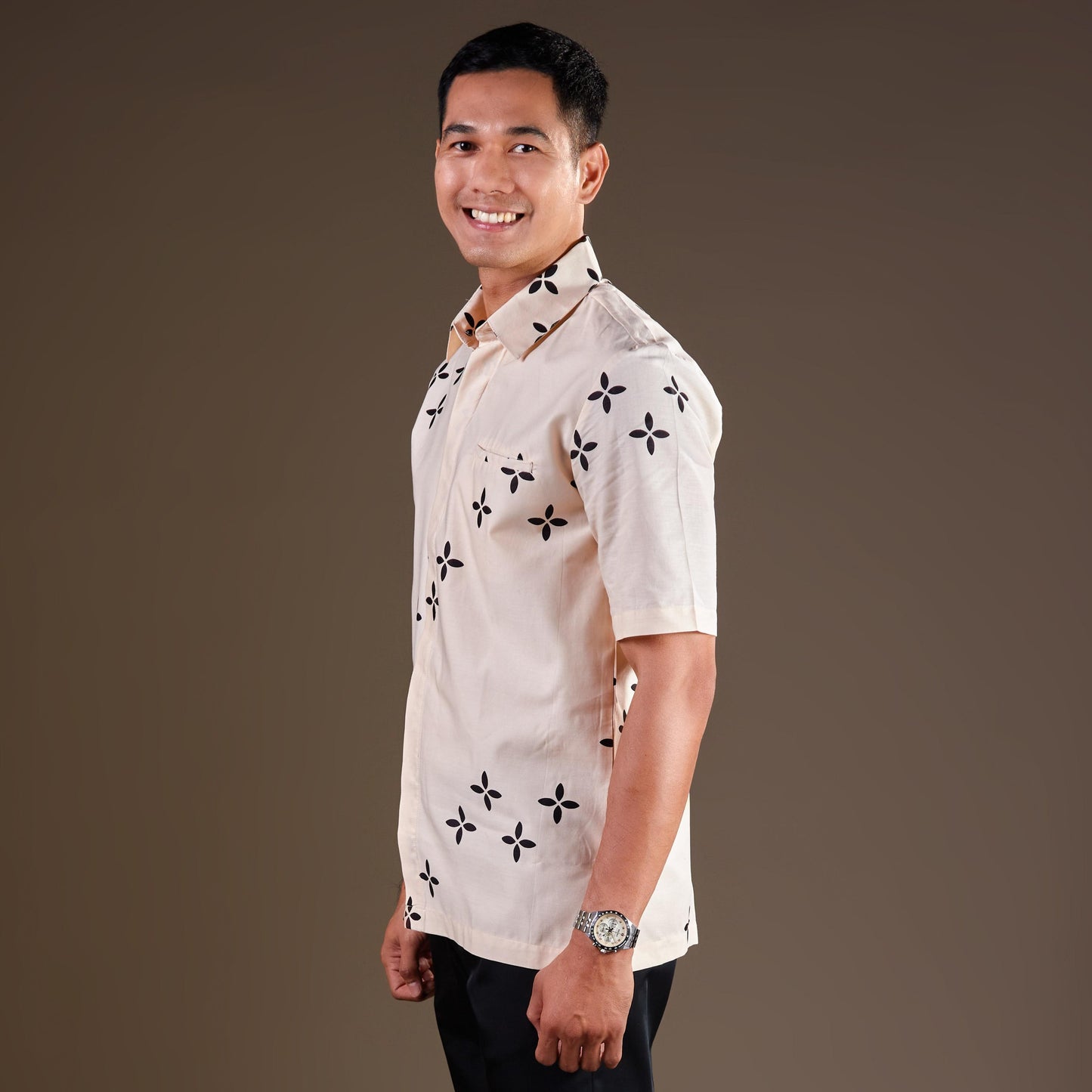 Nobi - Mandalas Premium Men's Short Sleeve Batik Shirt