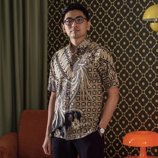 Laburel - Mandalas Kemeja Batik Pria Premium Lengan Pendek