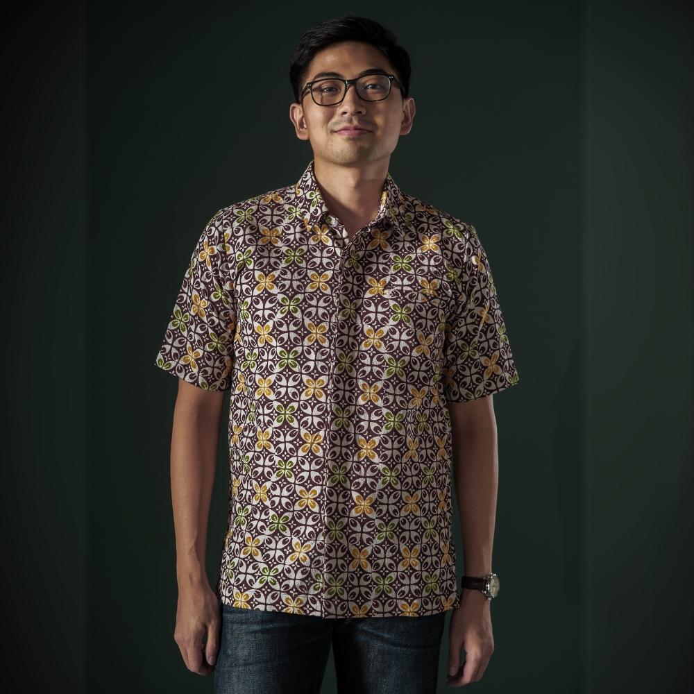Rakawu - Mandalas Premium Men's Short Sleeve Batik Shirt