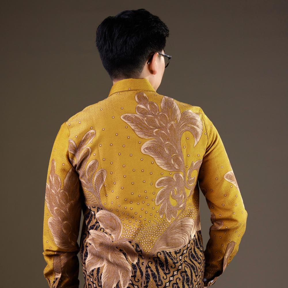 Ravaning - Mandalas Premium Men's Long Sleeve Batik Shirt