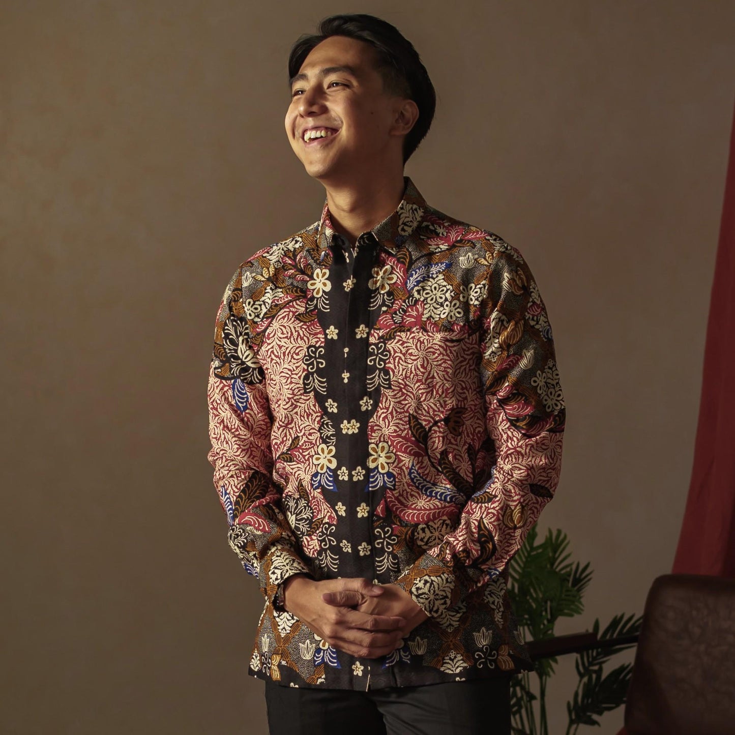 Bladen - Mandalas Premium Men's Long Sleeve Batik Shirt