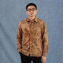 Emasan - Mandalas Kemeja Batik Pria Premium Lengan Panjang - Mandalas