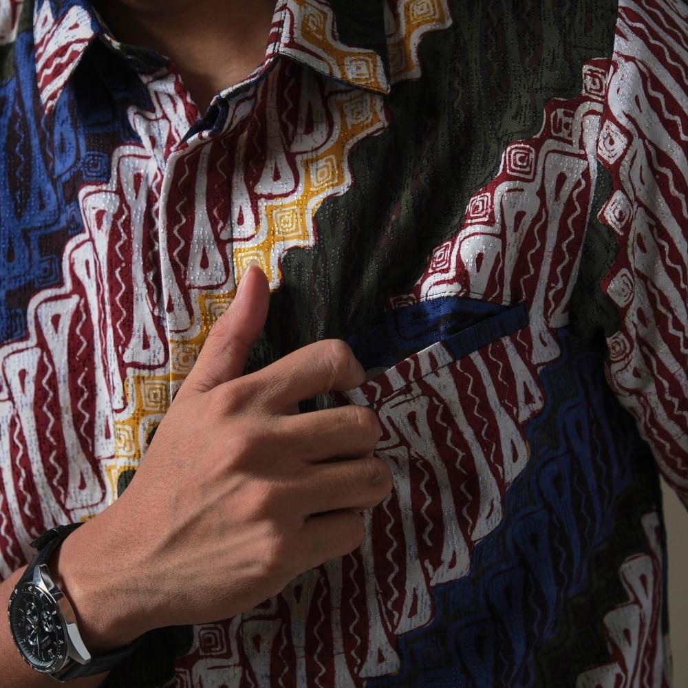 Jagat - Mandalas Kemeja Batik Pria Premium Lengan Pendek