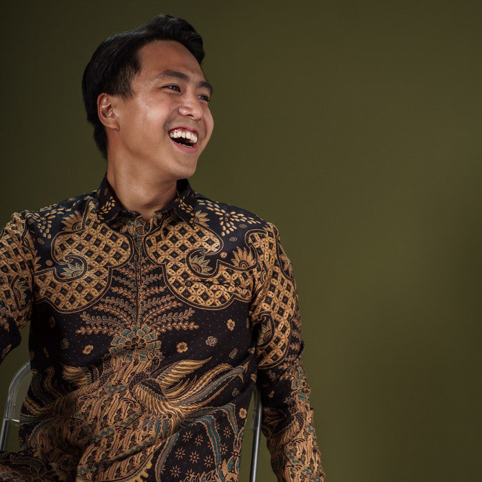 Matenero - Mandalas Kemeja Batik Pria Premium Lengan Panjang