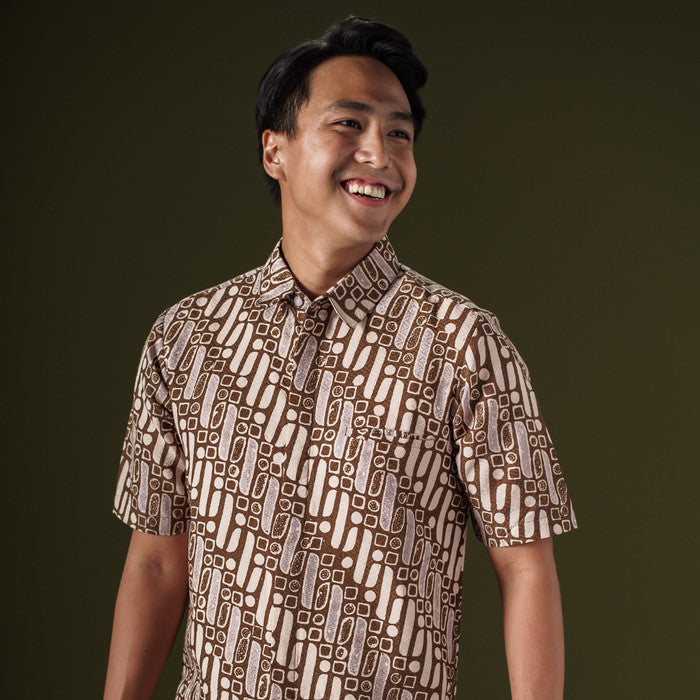 Bonatera - Mandalas Kemeja Batik Pria Premium Lengan Pendek