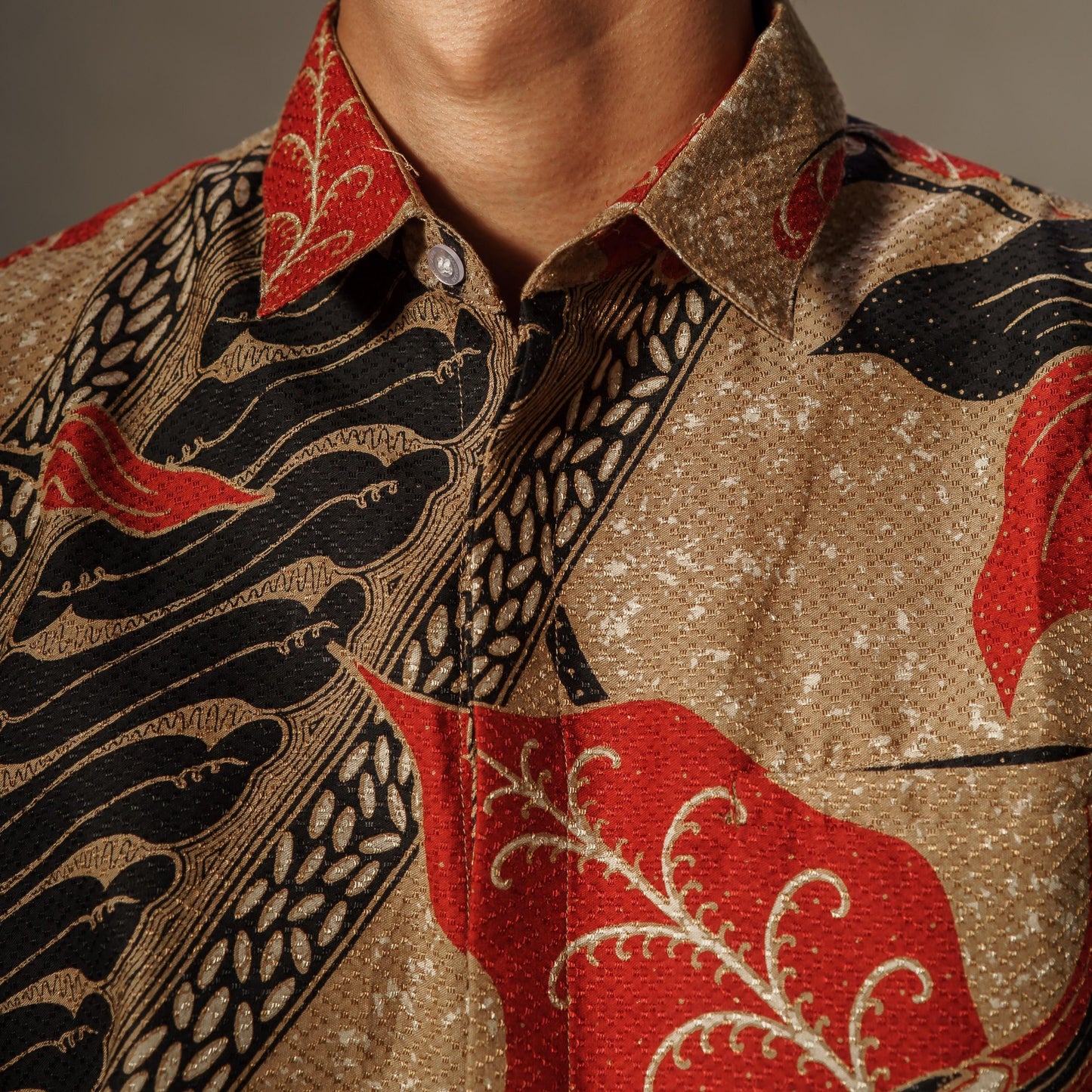 Kastuba - Mandalas Premium Men's Short Sleeve Batik Shirt
