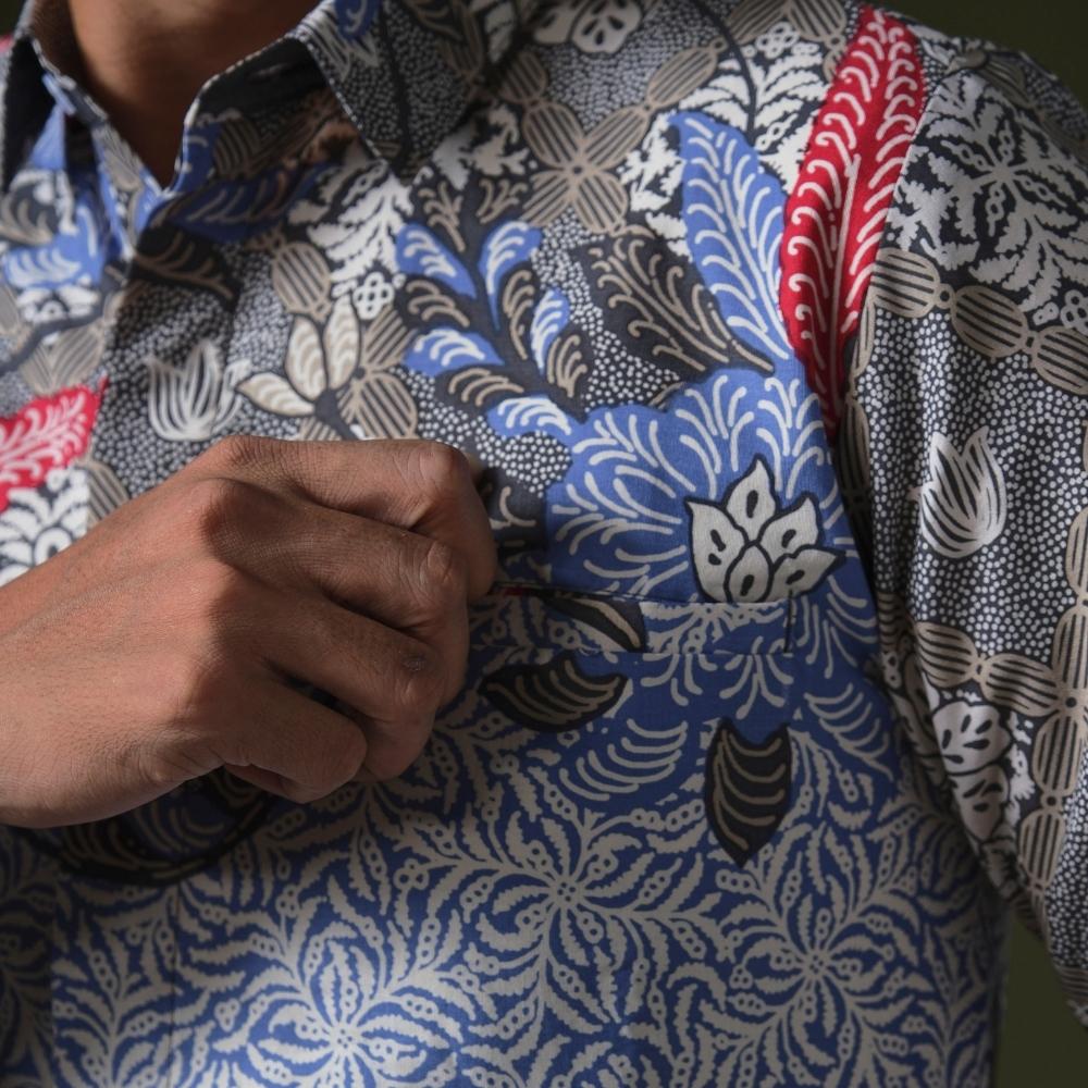 Bladia - Mandalas Premium Men's Long Sleeve Batik Shirt