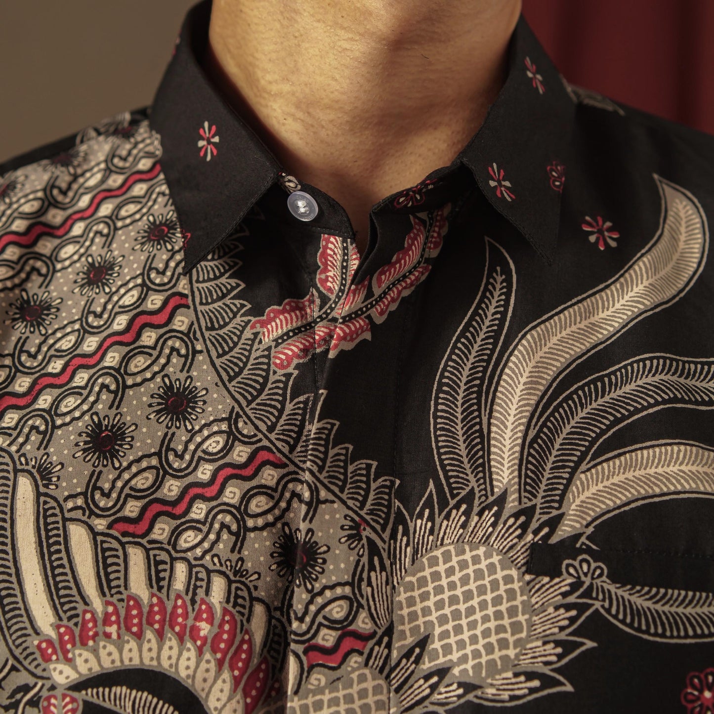 Skrodian - Mandalas Premium Men's Long Sleeve Batik Shirt