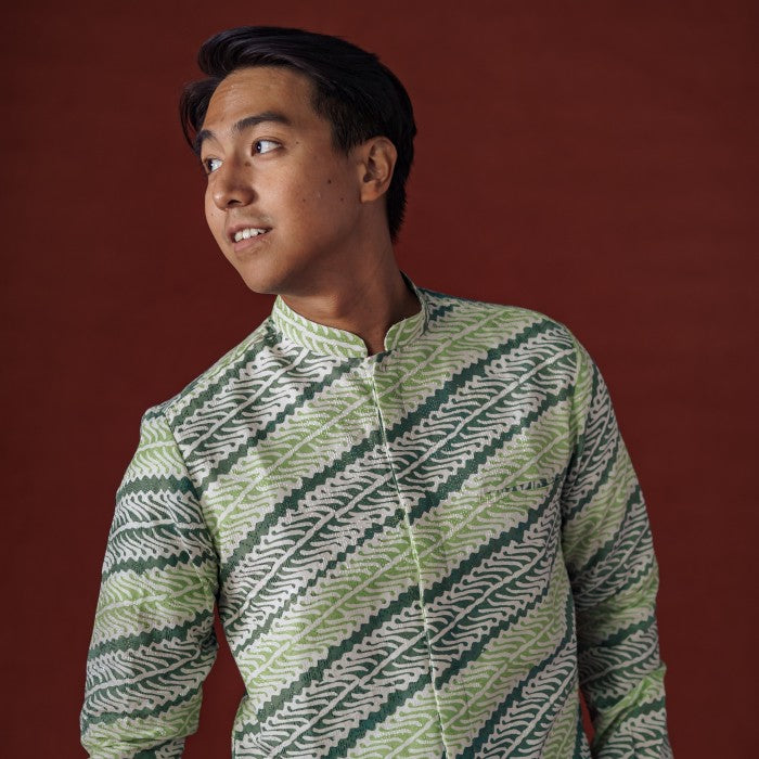 Daffa - Mandalas Koko Premium Men's Long Sleeve Batik Shirt