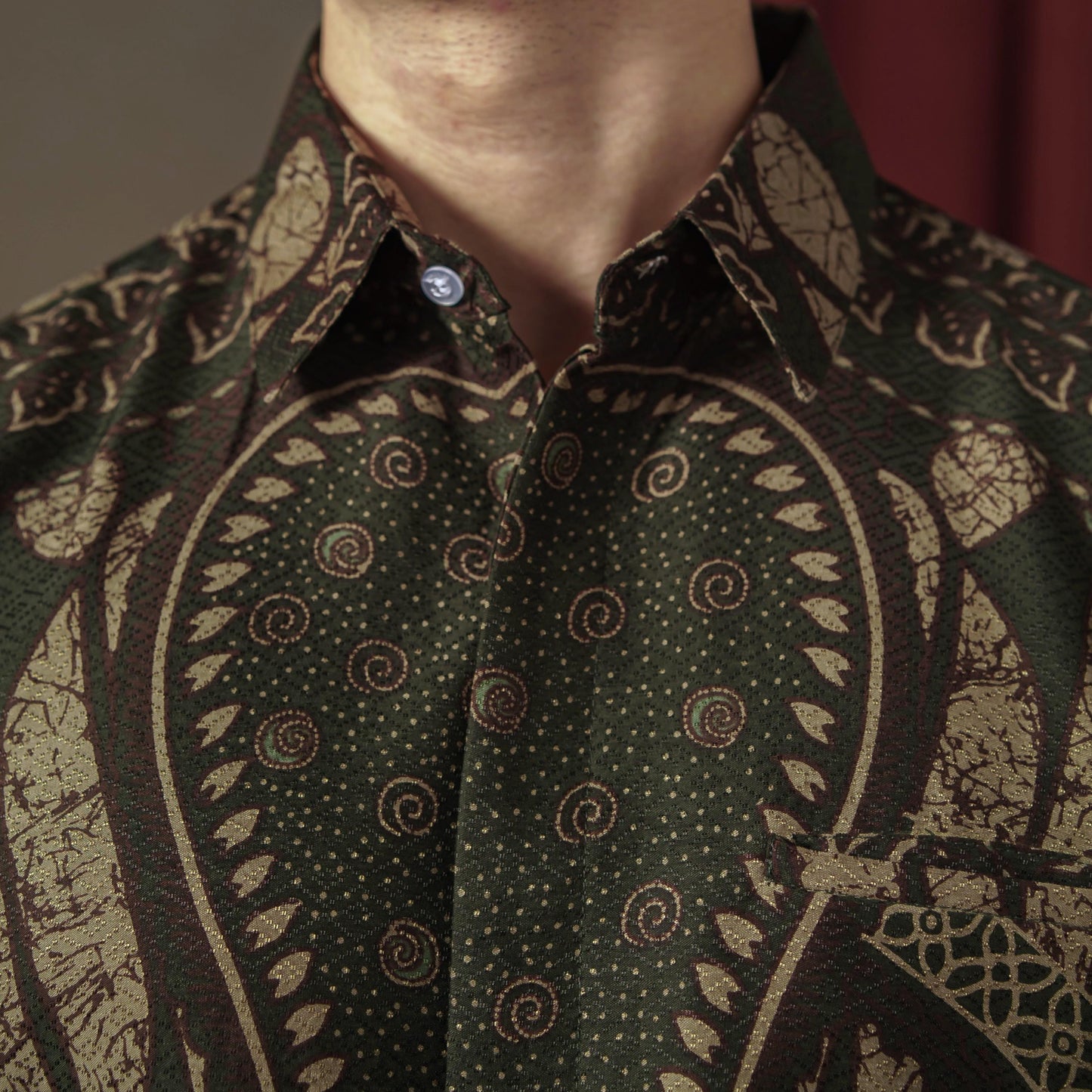 Tritasan - Mandalas Premium Men's Long Sleeve Batik Shirt