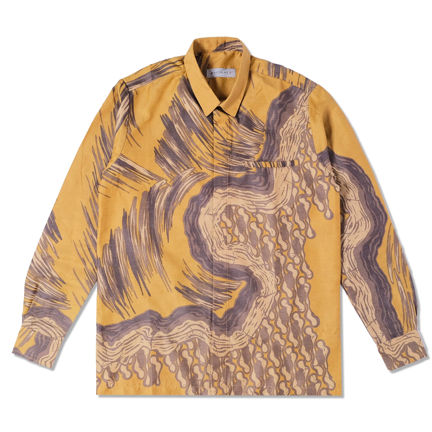 Danamas - Mandalas Premium Men's Long Sleeve Batik Shirt