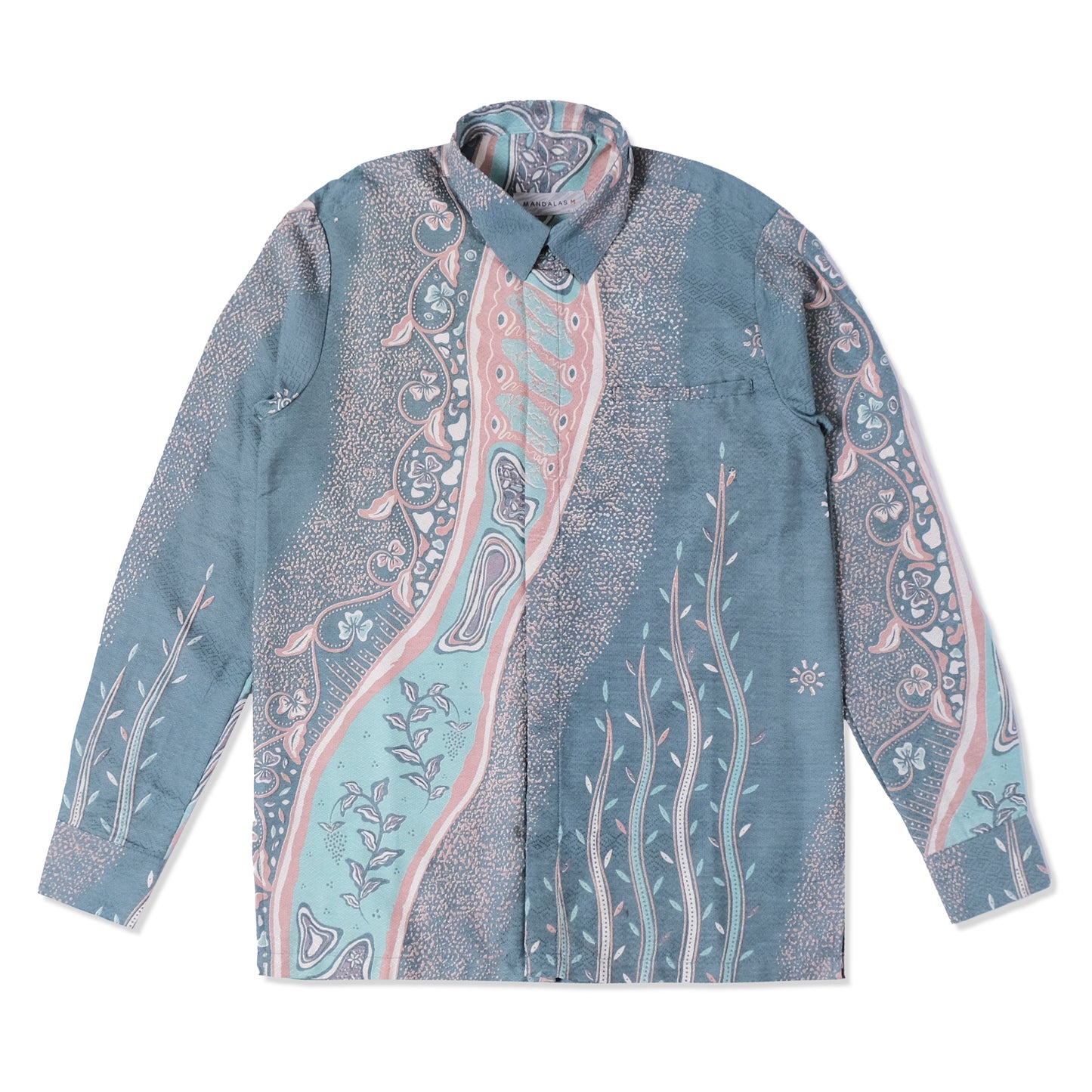 Bengaru - Mandalas Premium Men's Long Sleeve Batik Shirt