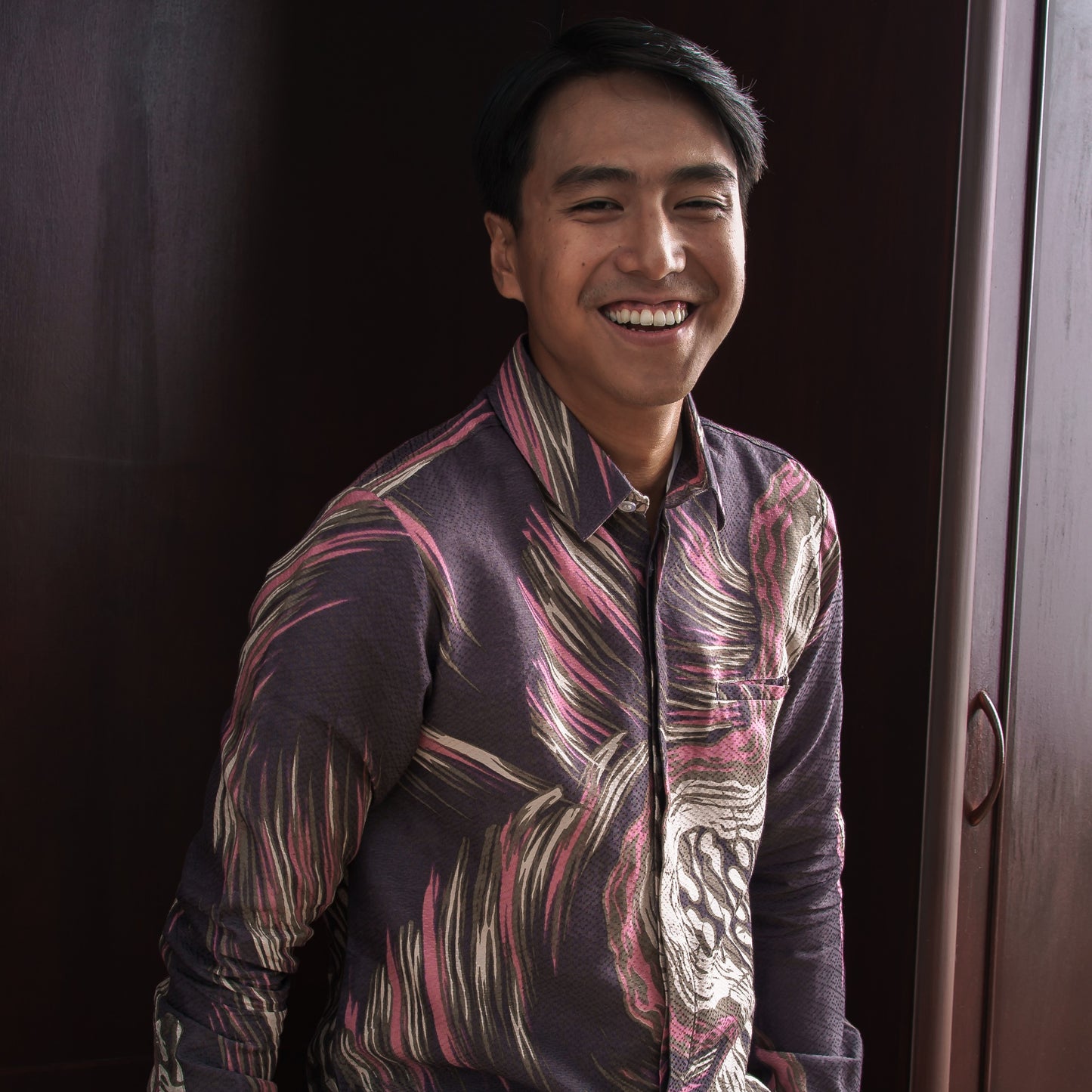 Danja - Mandalas Premium Men's Long Sleeve Batik Shirt