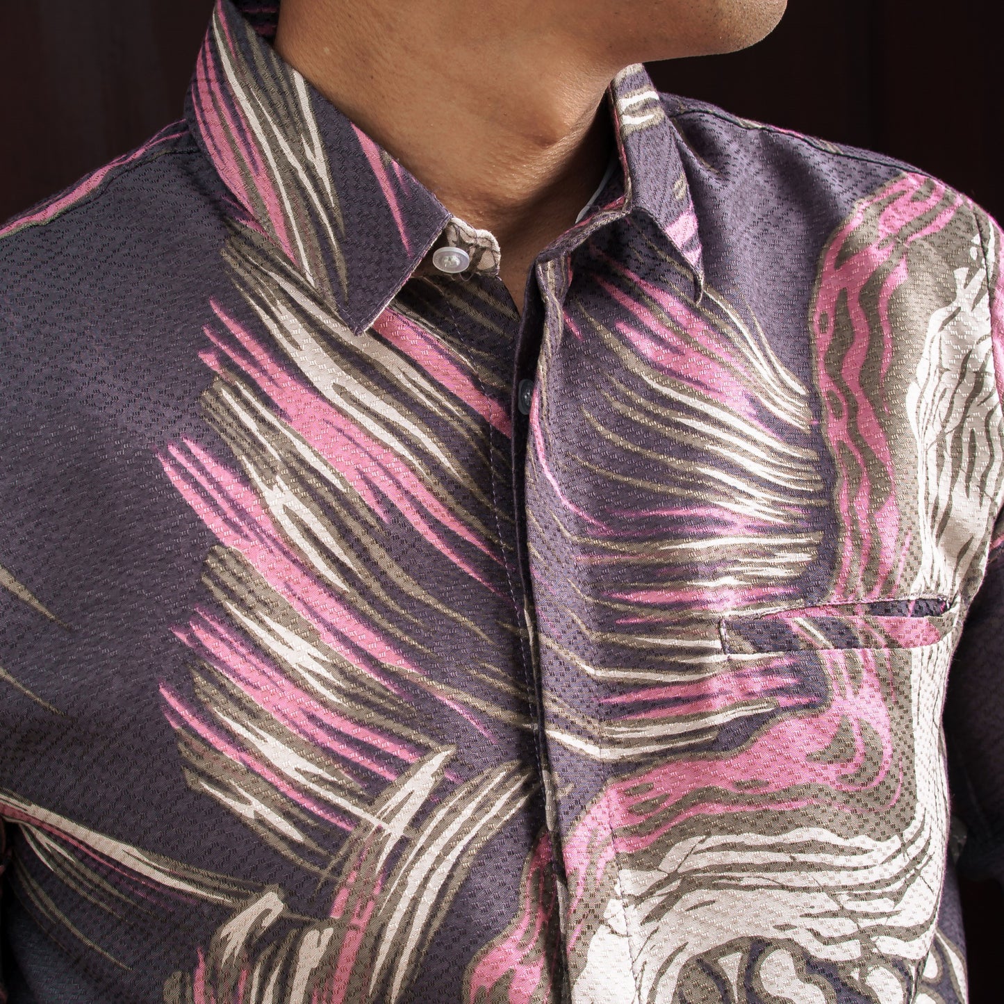 Danja - Mandalas Premium Men's Long Sleeve Batik Shirt