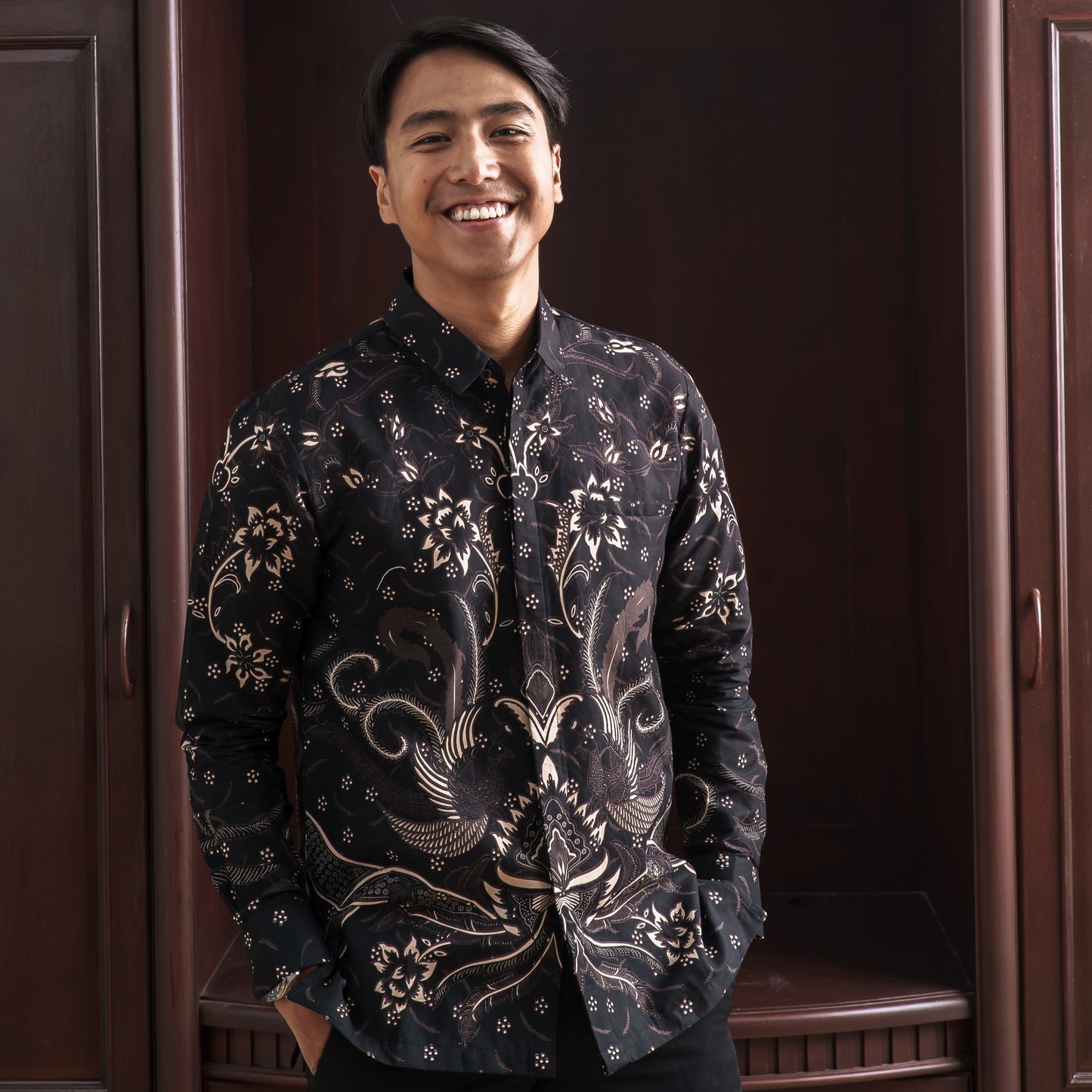 Rozan - Mandalas Kemeja Batik Pria Premium Lengan Panjang