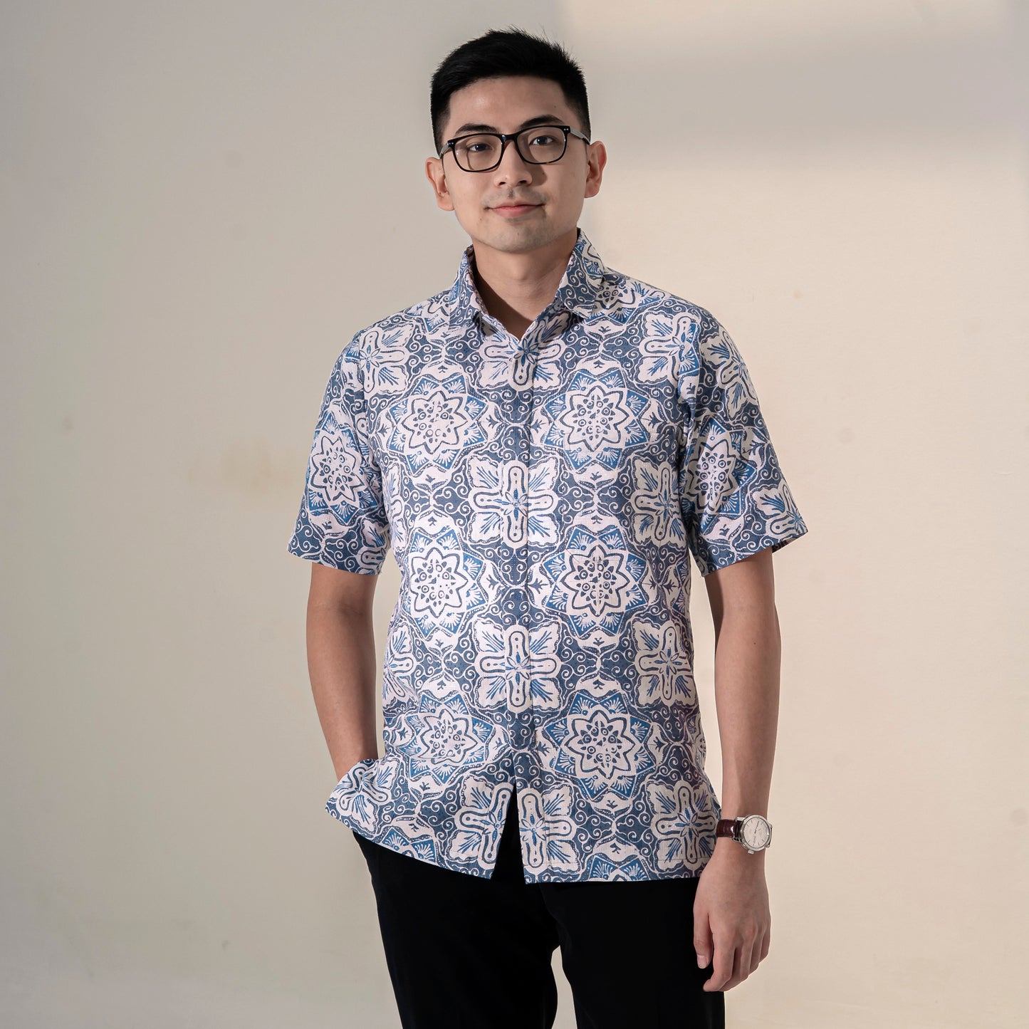 Nirmana - Mandalas Kemeja Batik Pria Premium Lengan Pendek