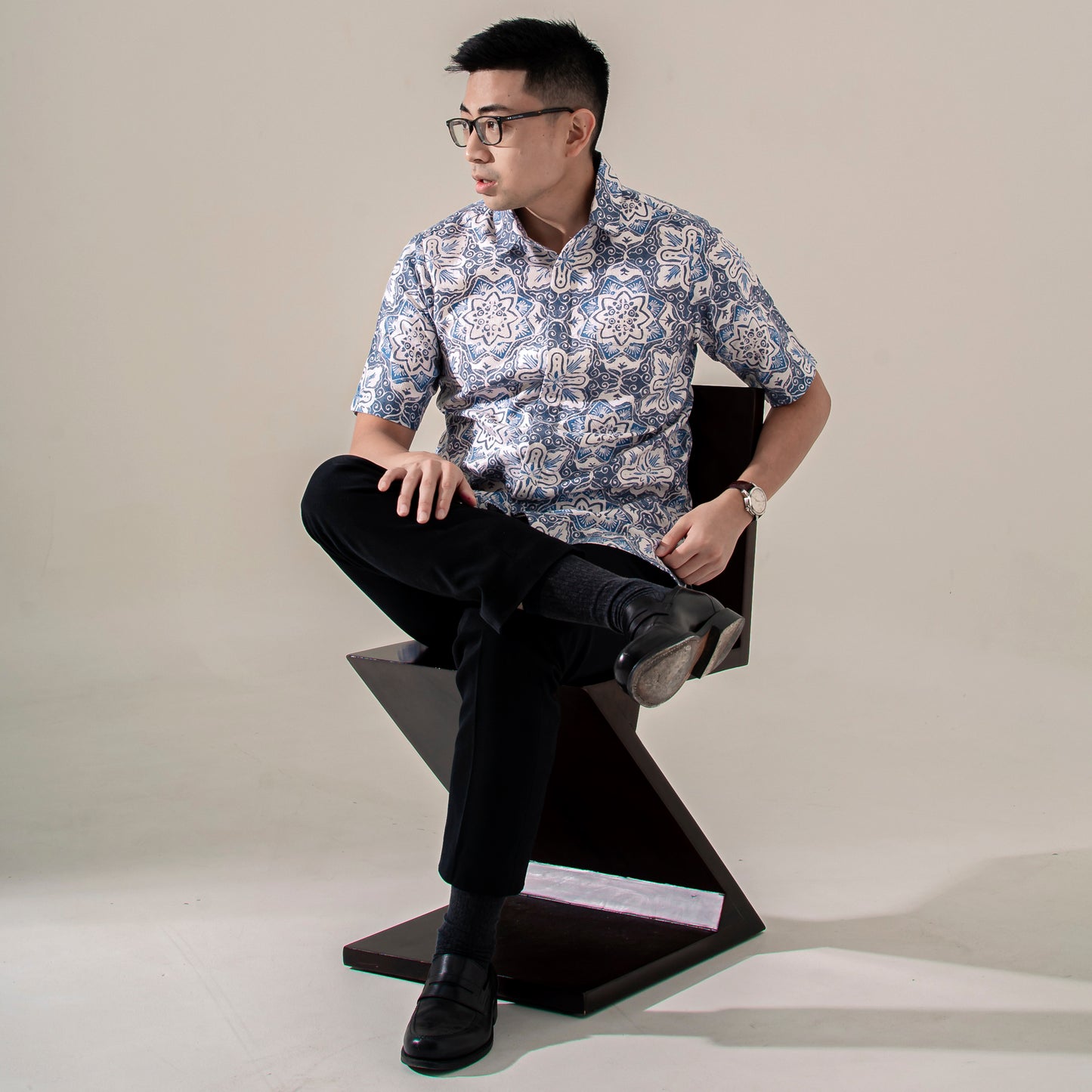 Nirmana - Mandalas Kemeja Batik Pria Premium Lengan Pendek