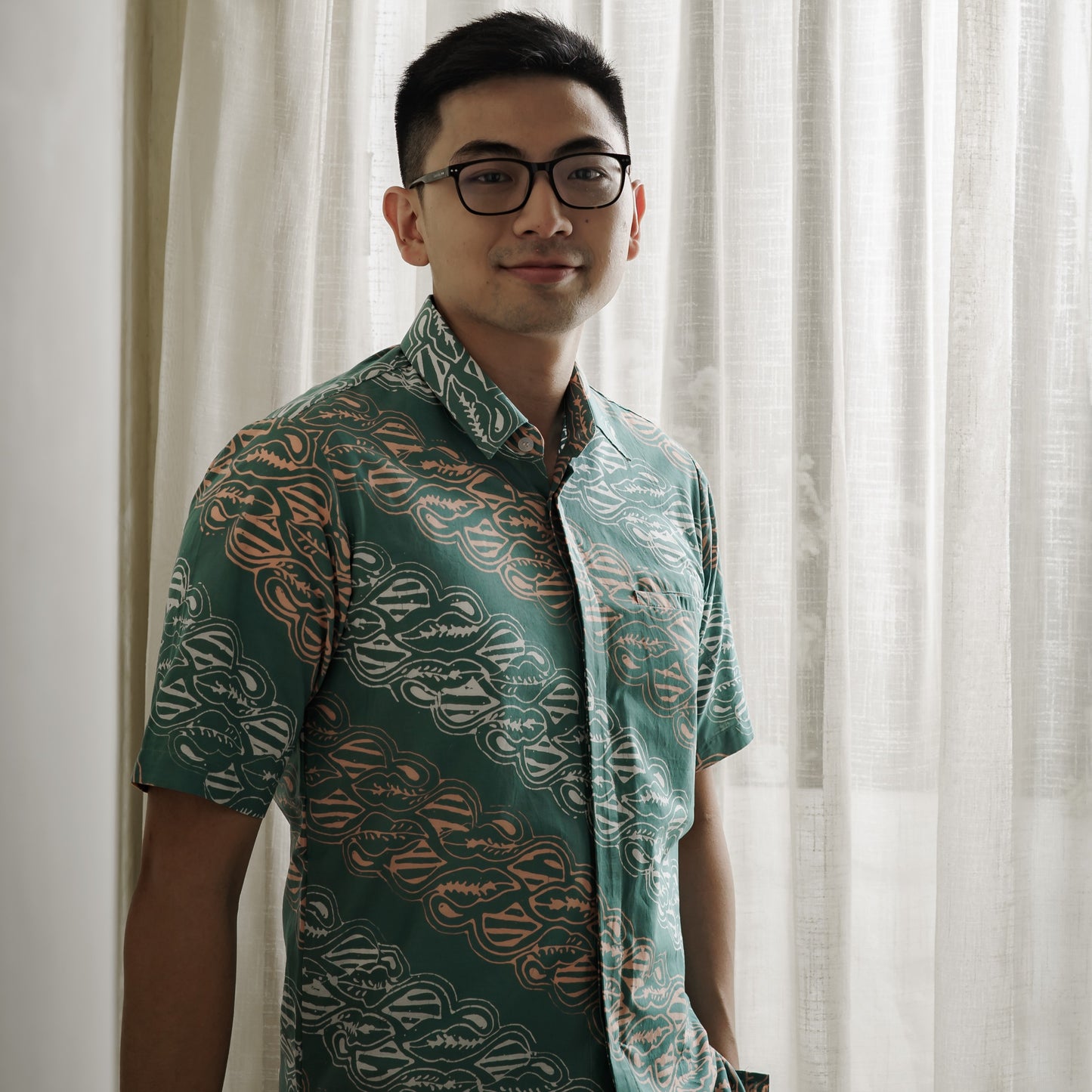 Ambak - Mandalas Premium Men's Short Sleeve Batik Shirt