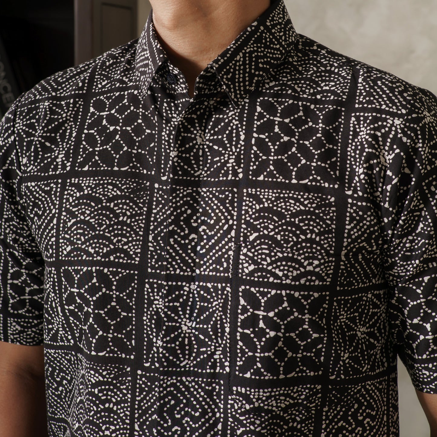 Waka - Mandalas Premium Men's Short Sleeve Batik Shirt