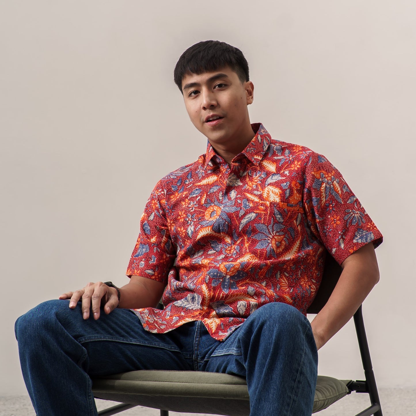 Rubinu - Mandalas Kemeja Batik Pria Premium Lengan Pendek