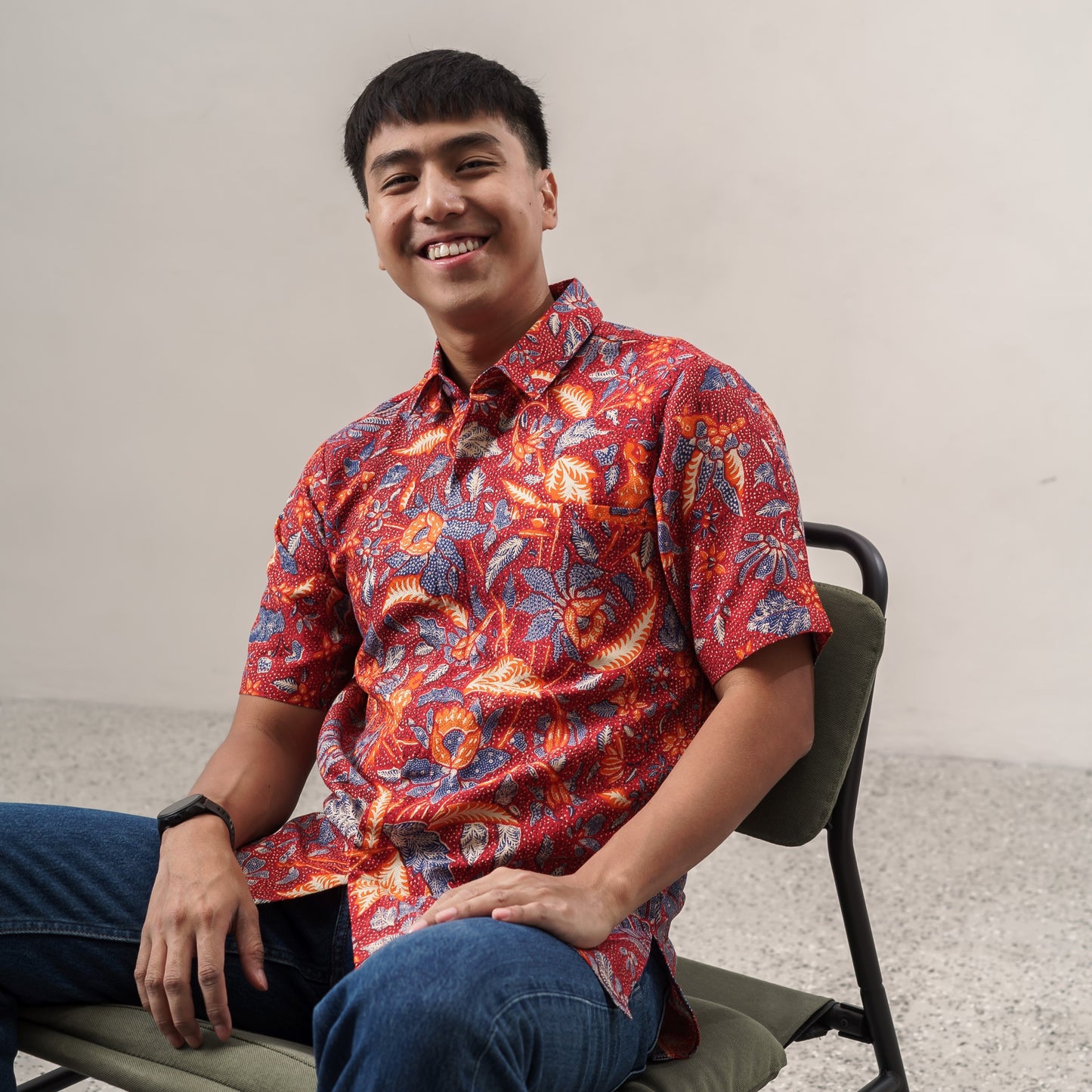 Rubinu - Mandalas Kemeja Batik Pria Premium Lengan Pendek