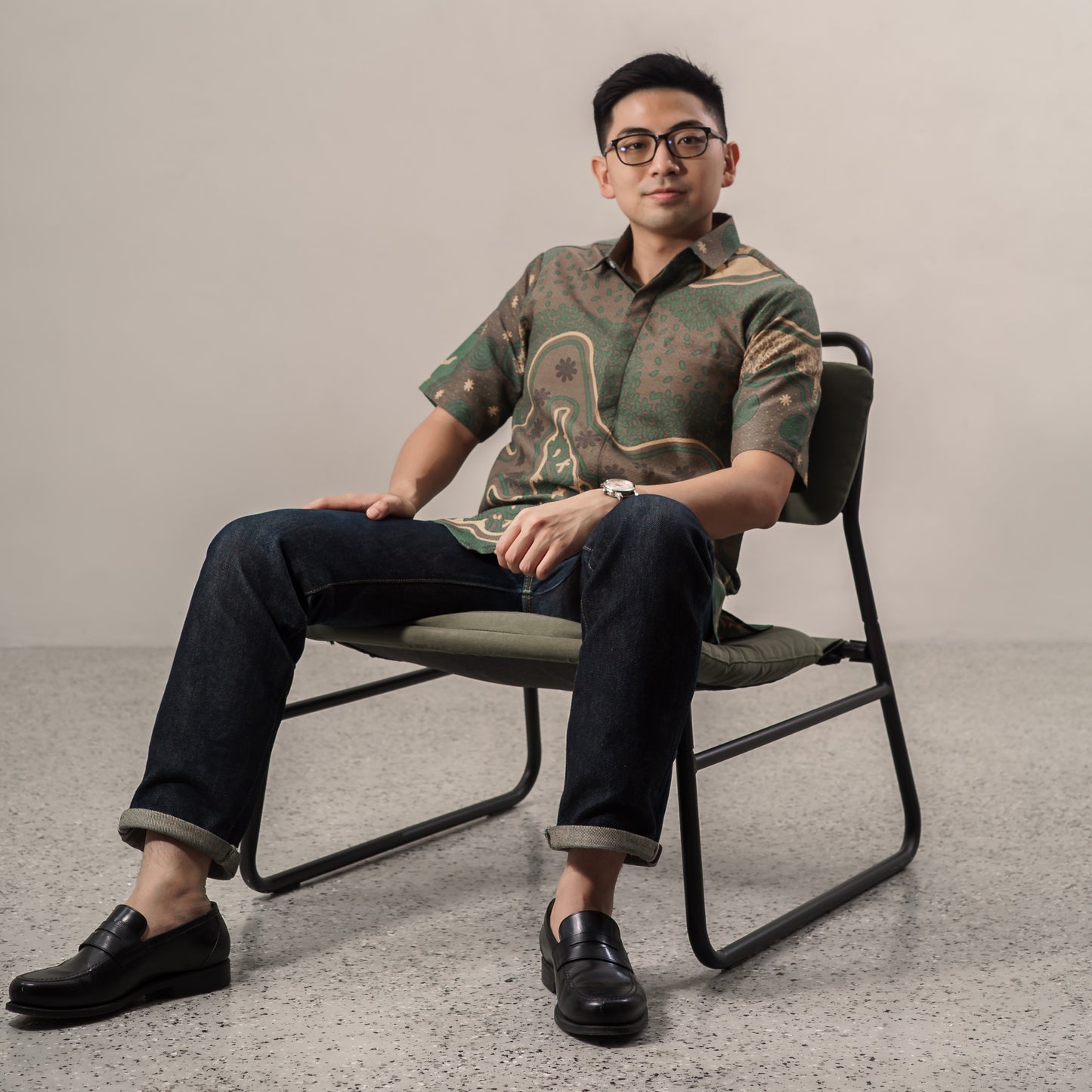 Pinuti - Mandalas Premium Men's Short Sleeve Batik Shirt