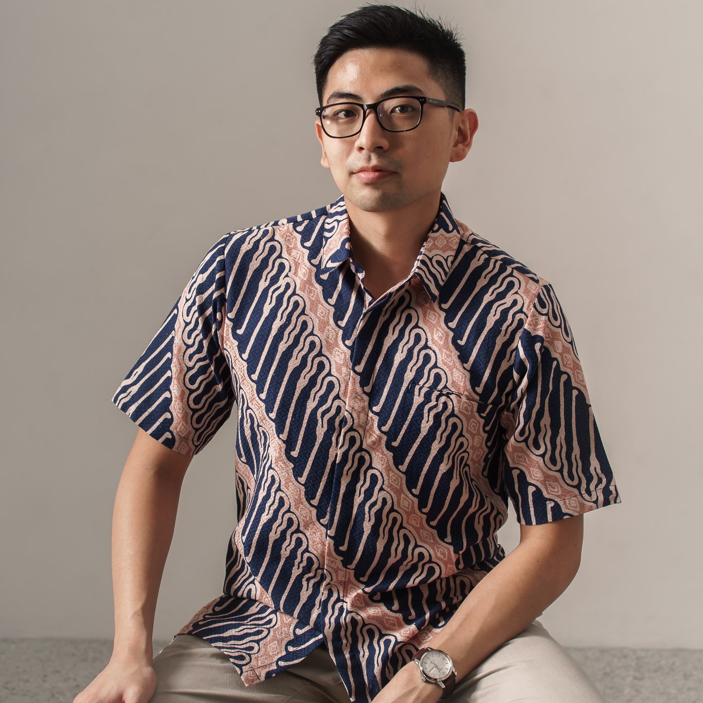 Parapi - Mandalas Premium Men's Long Sleeve Batik Shirt