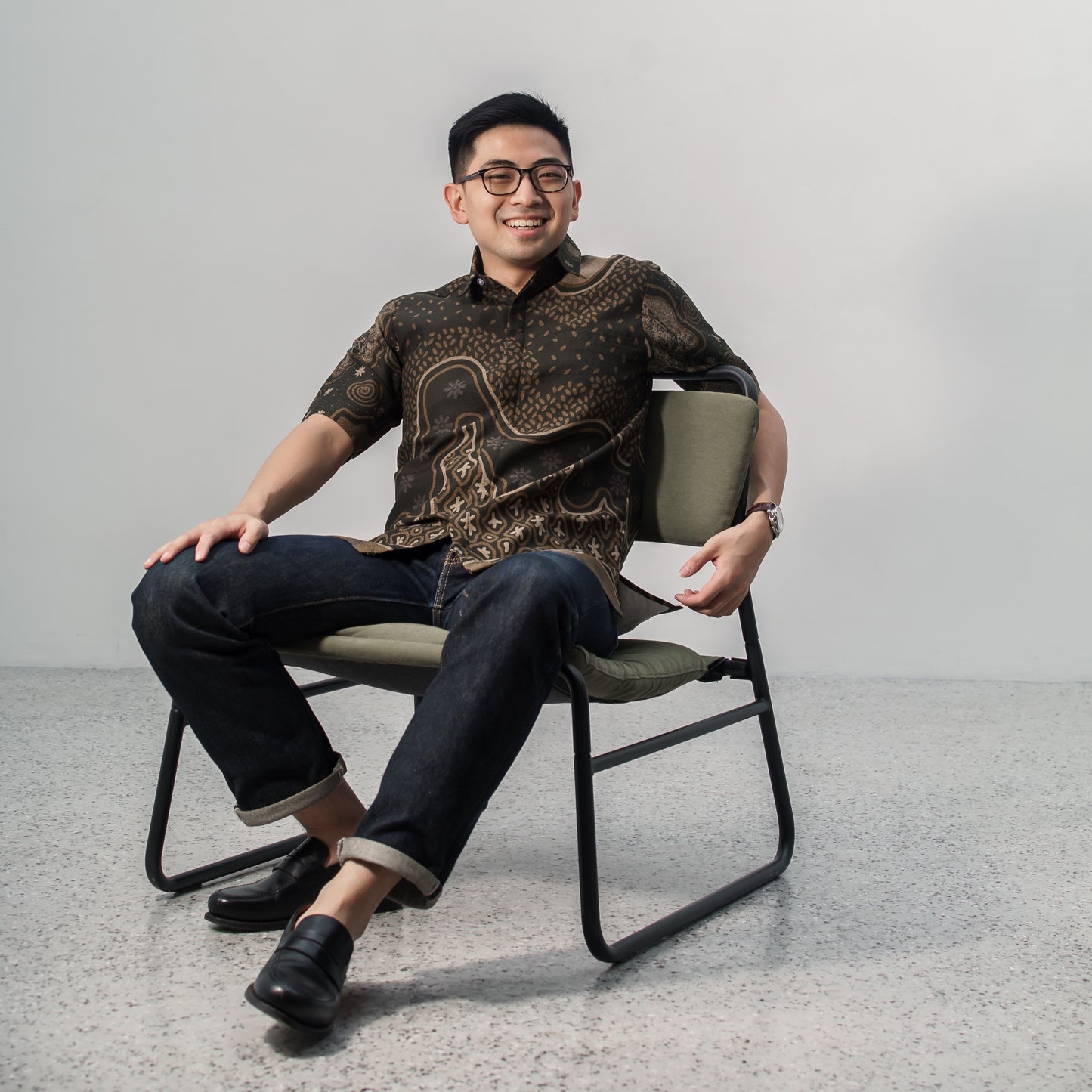 Garati - Mandalas Premium Men's Short Sleeve Batik Shirt