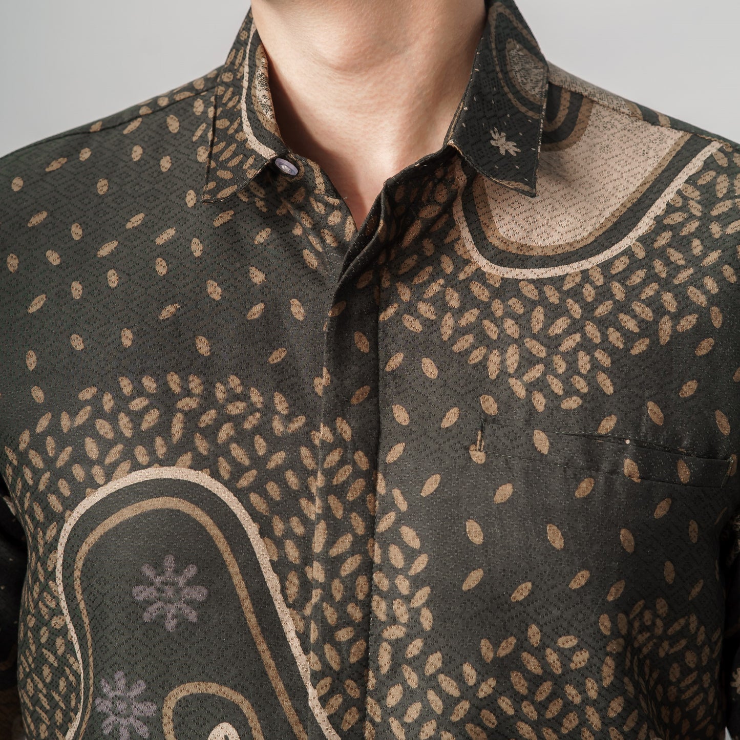 Garati - Mandalas Premium Men's Short Sleeve Batik Shirt