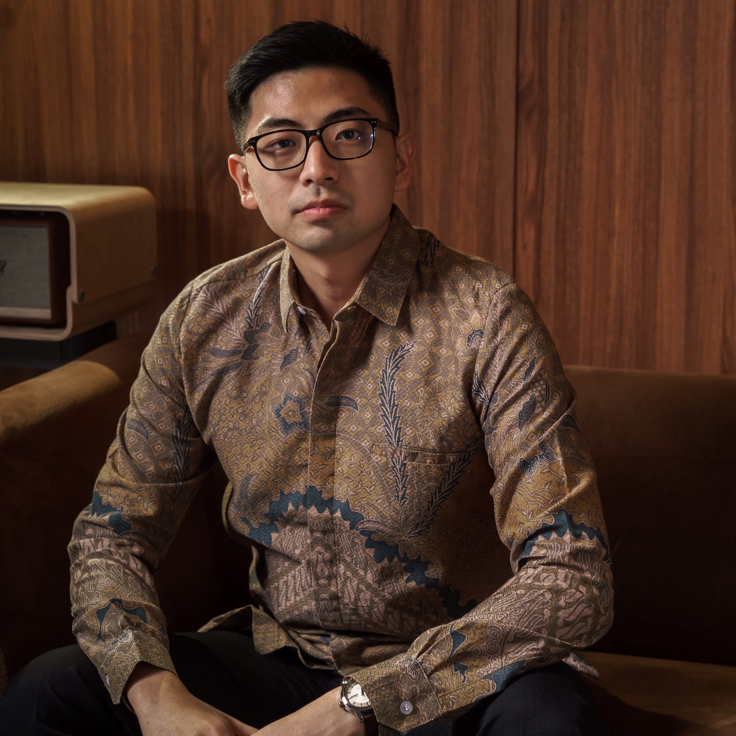 Kanaka - Mandalas Premium Men's Long Sleeve Batik Shirt