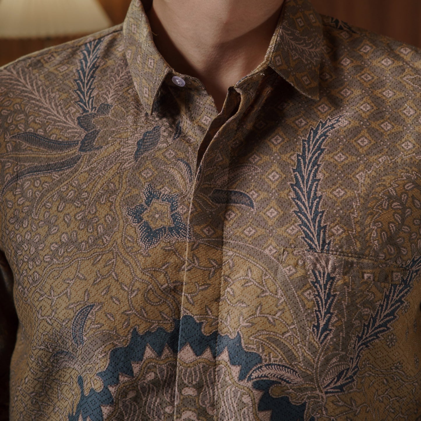Kanaka - Mandalas Premium Men's Long Sleeve Batik Shirt