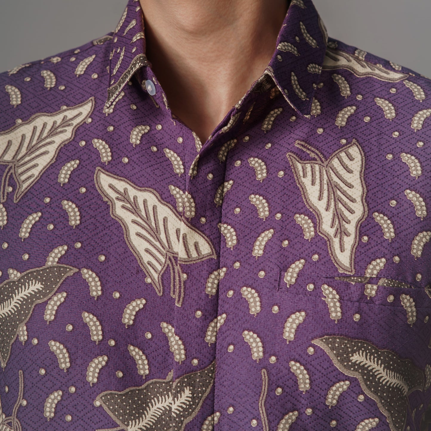 Taro - Mandalas Premium Men's Short Sleeve Batik Shirt