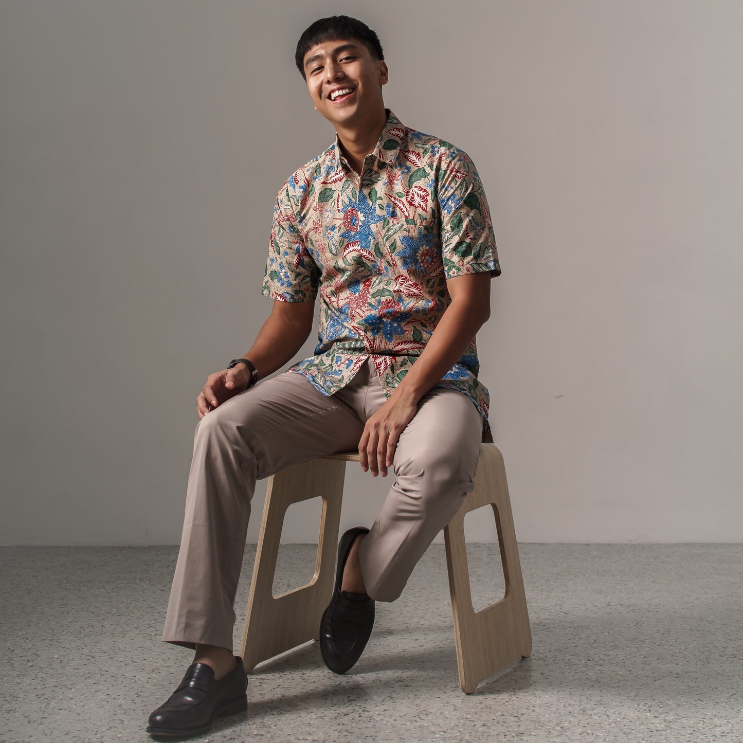 Nugrasan - Mandalas Premium Men's Short Sleeve Batik Shirt