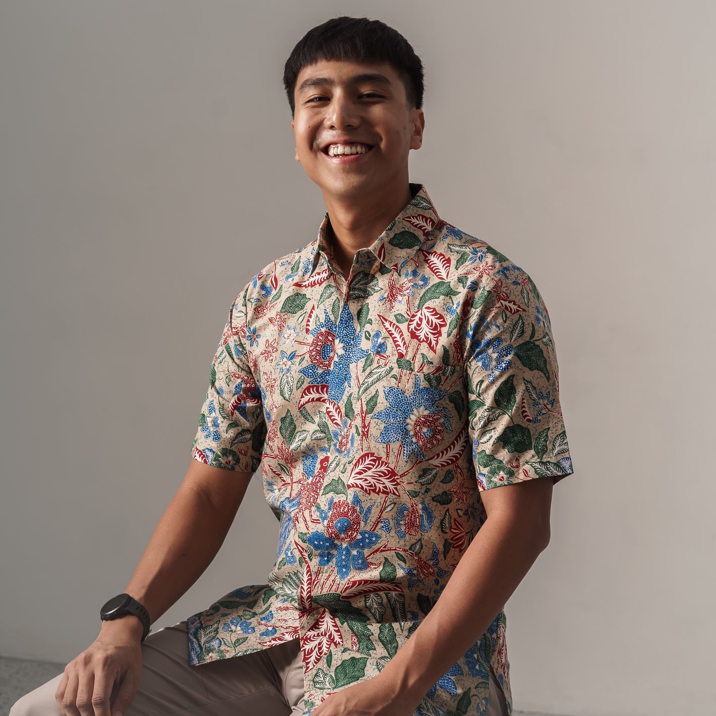 Nugrasan - Mandalas Premium Men's Short Sleeve Batik Shirt