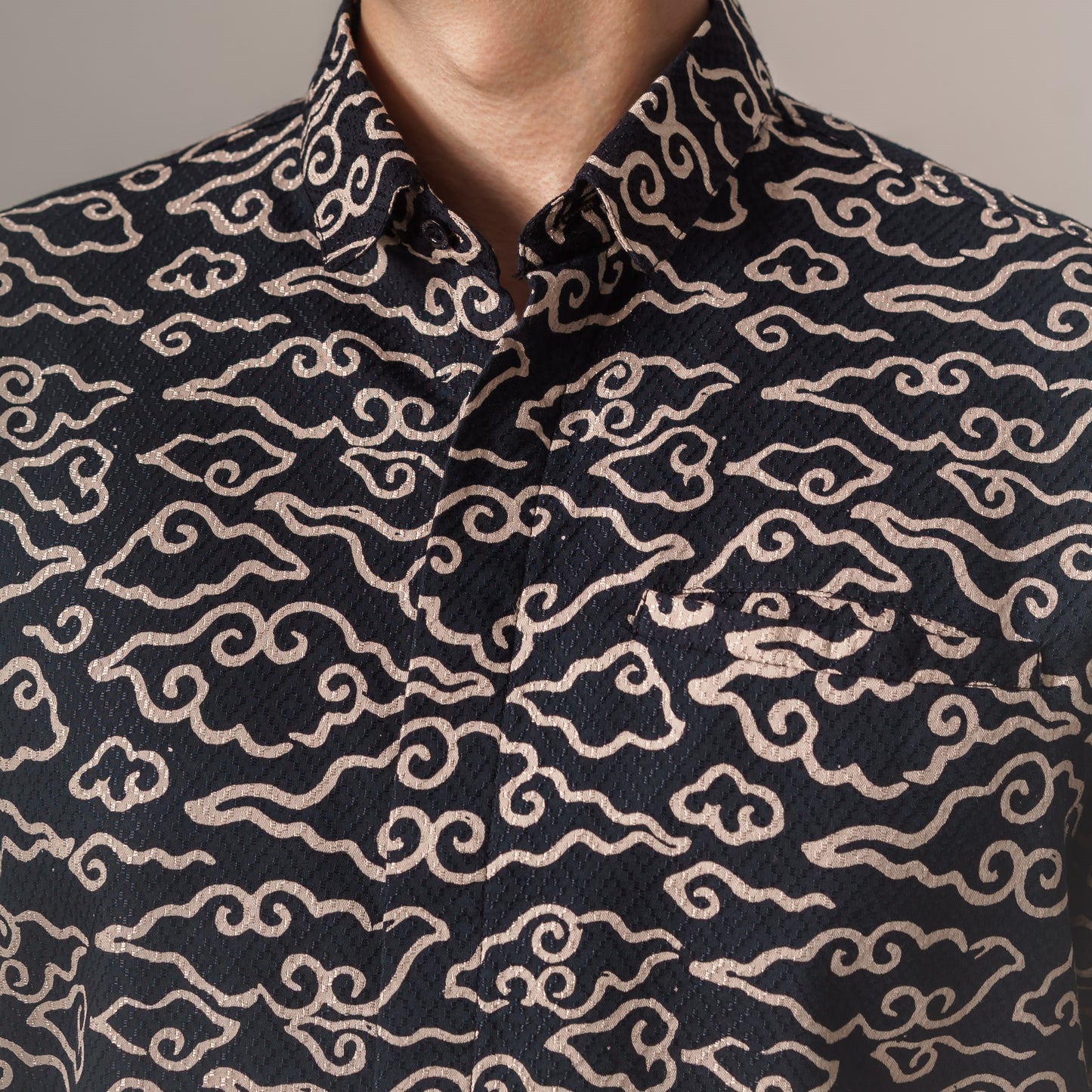 Megamas - Mandalas Premium Men's Short Sleeve Batik Shirt