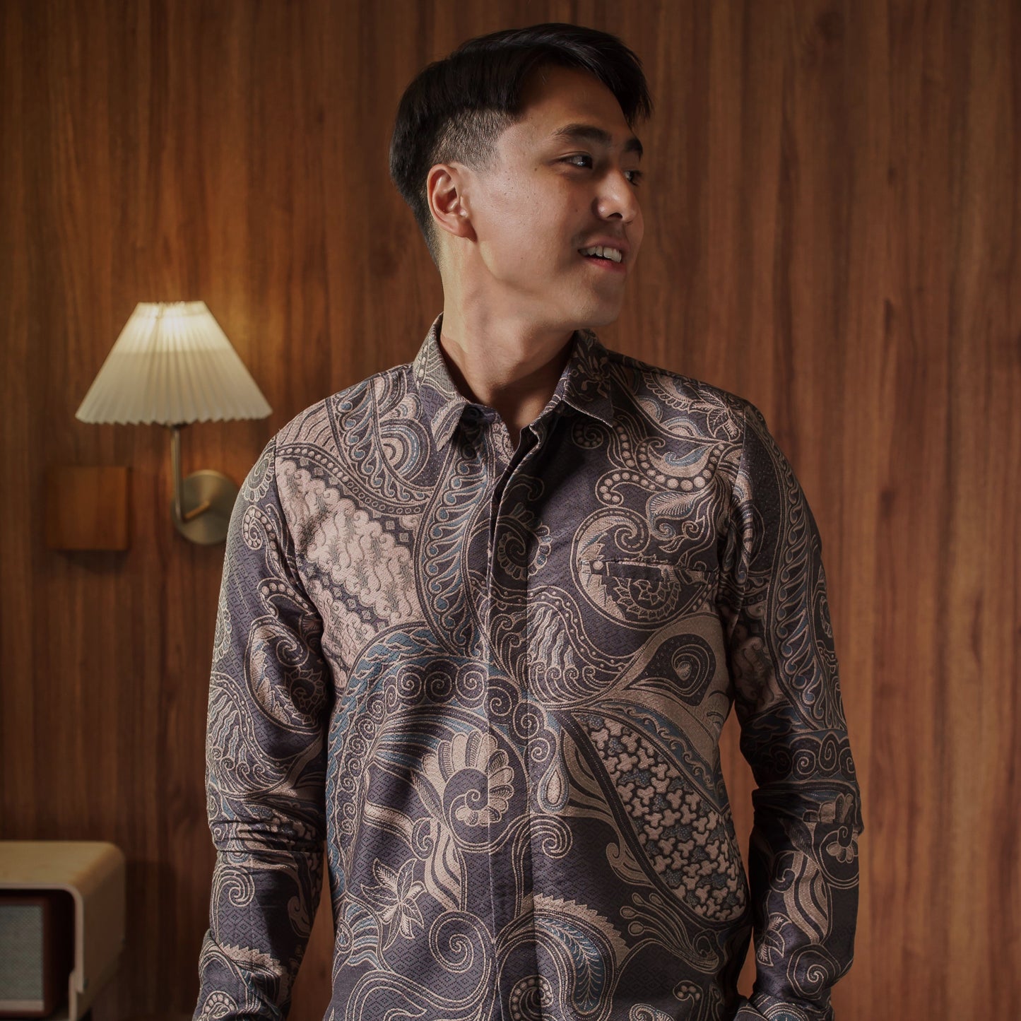 Banabu - Mandalas Premium Men's Long Sleeve Batik Shirt