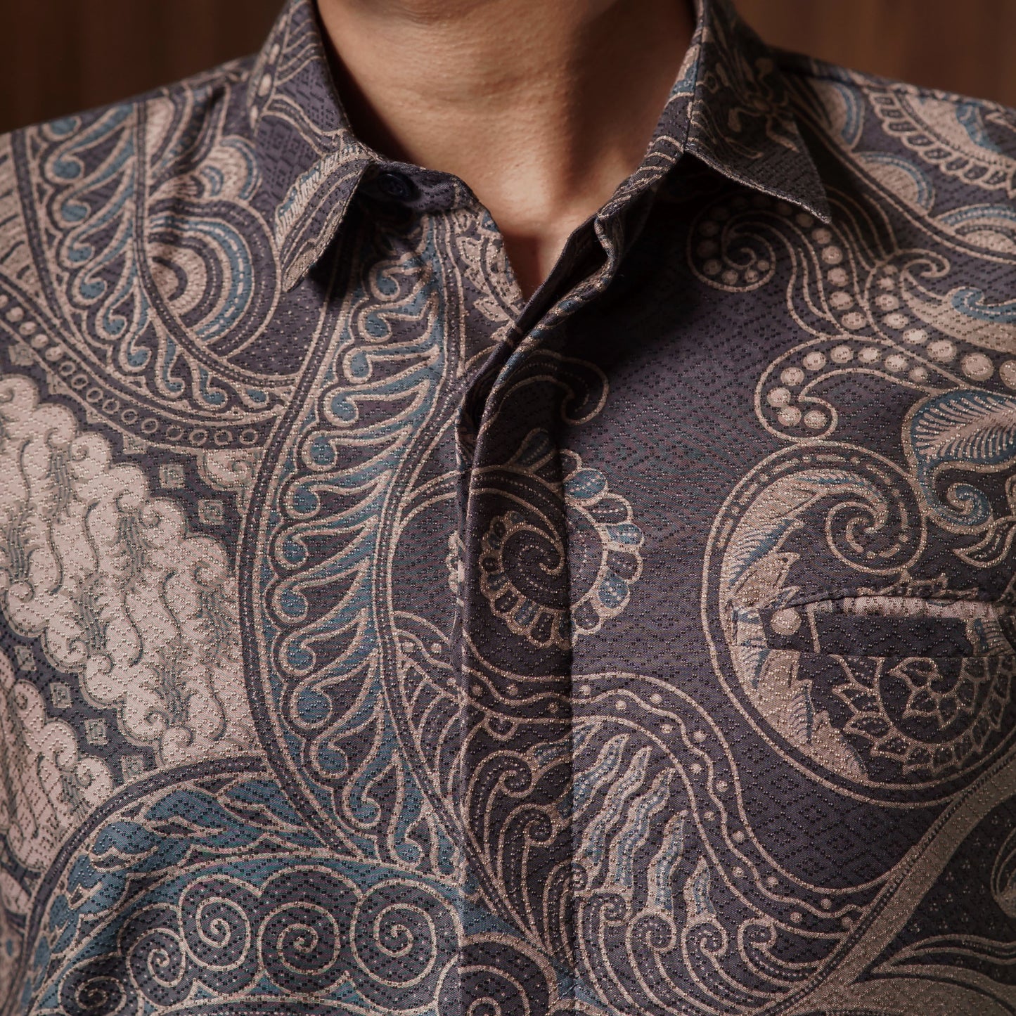 Banabu - Mandalas Premium Men's Long Sleeve Batik Shirt