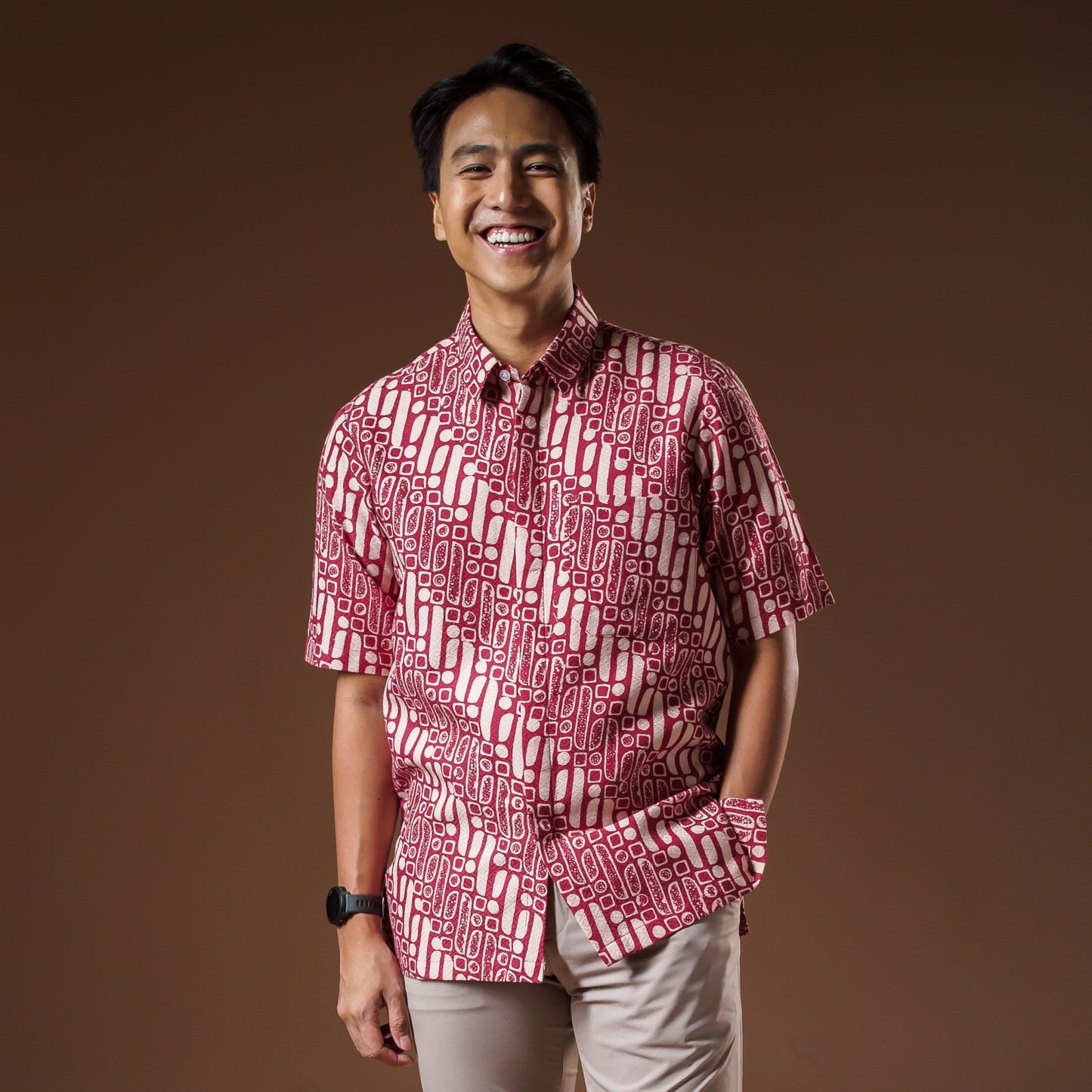 Bonaka - Mandalas Premium Men's Short Sleeve Batik Shirt