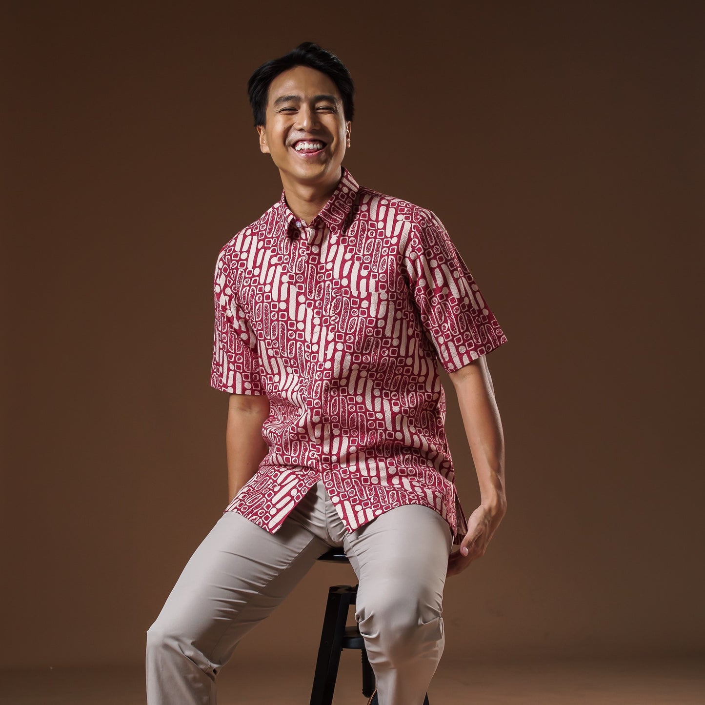 Bonaka - Mandalas Premium Men's Short Sleeve Batik Shirt