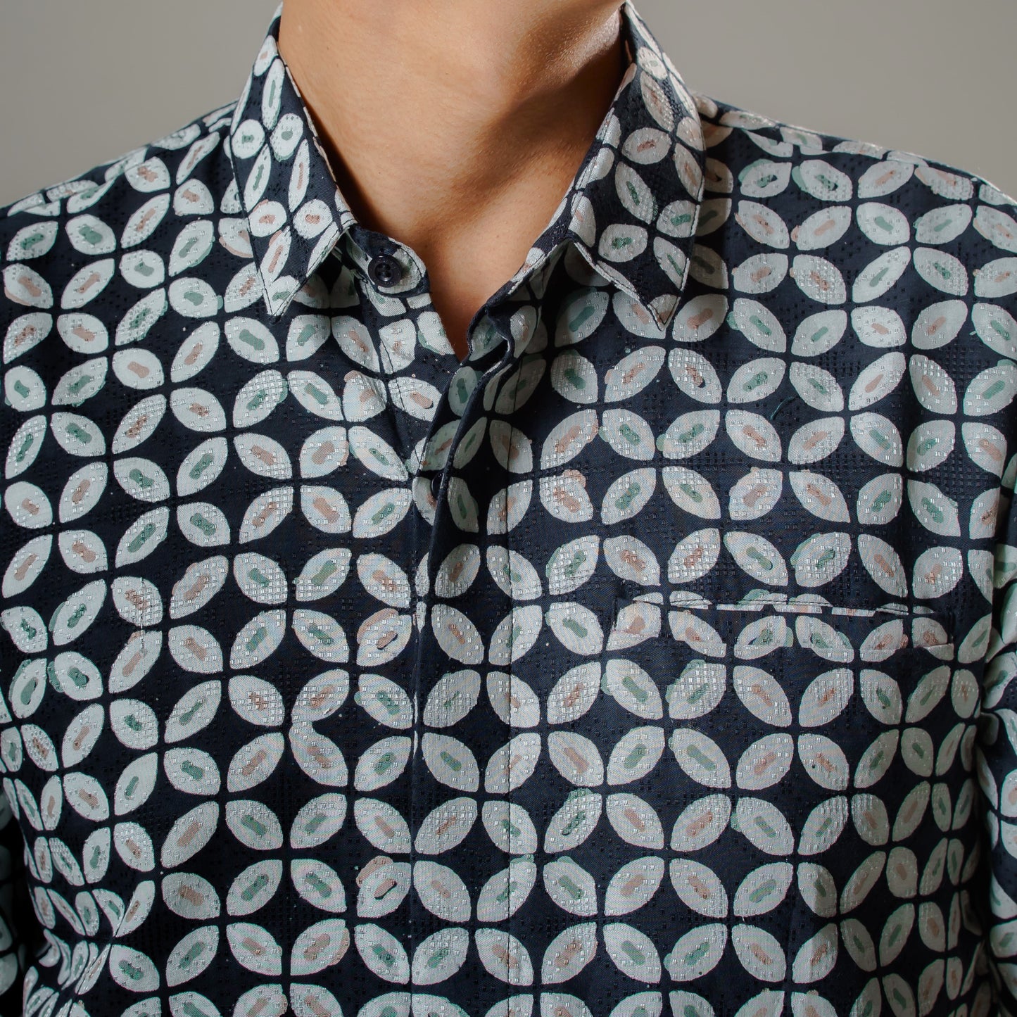Kawulangi - Mandalas Premium Men's Short Sleeve Batik Shirt