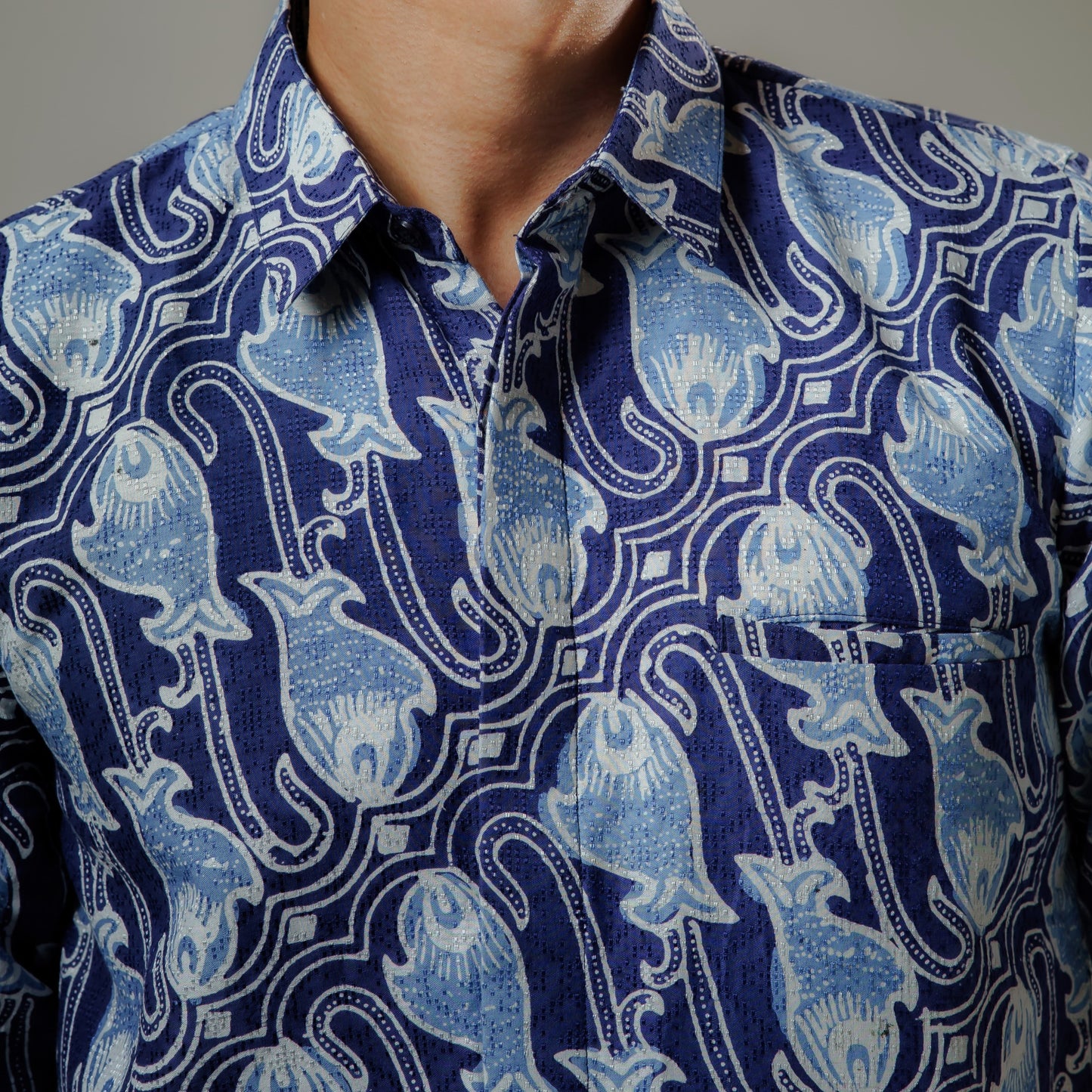 Ikaru - Mandalas Premium Men's Short Sleeve Batik Shirt