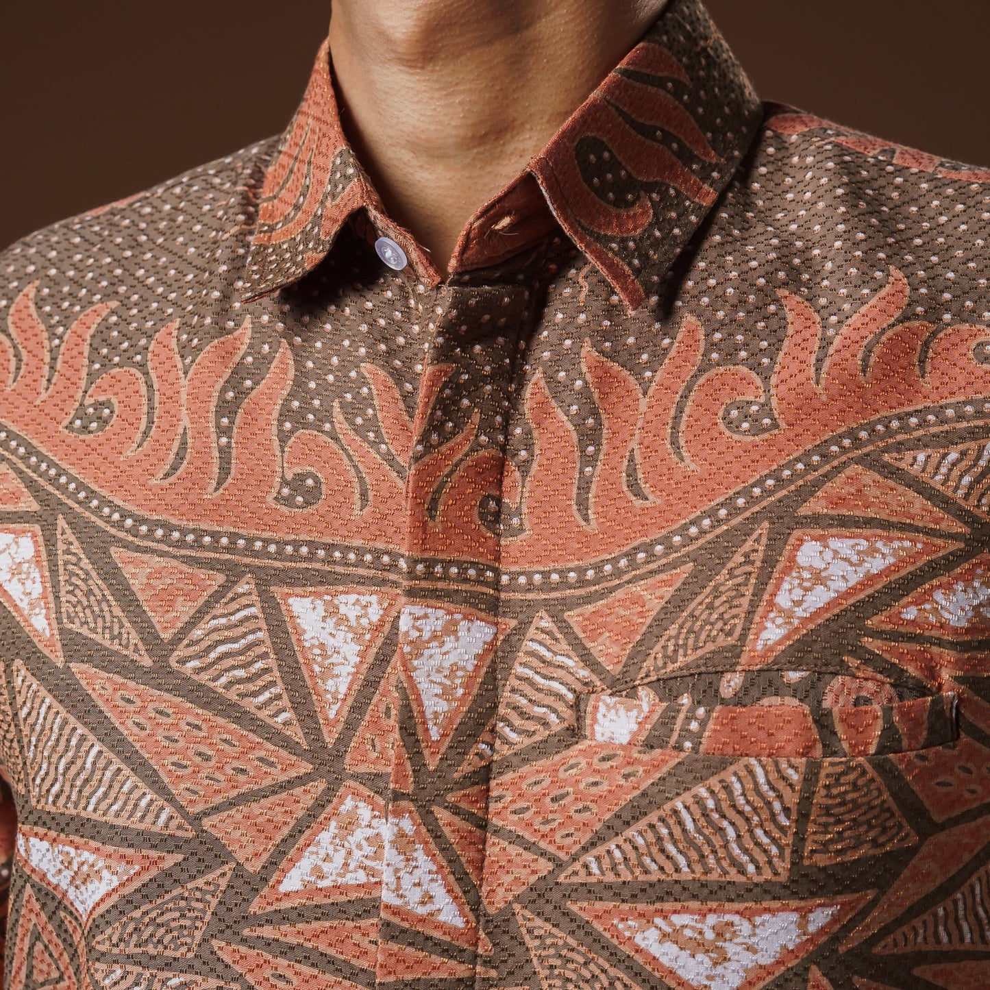 Goras - Mandalas Premium Men's Long Sleeve Batik Shirt