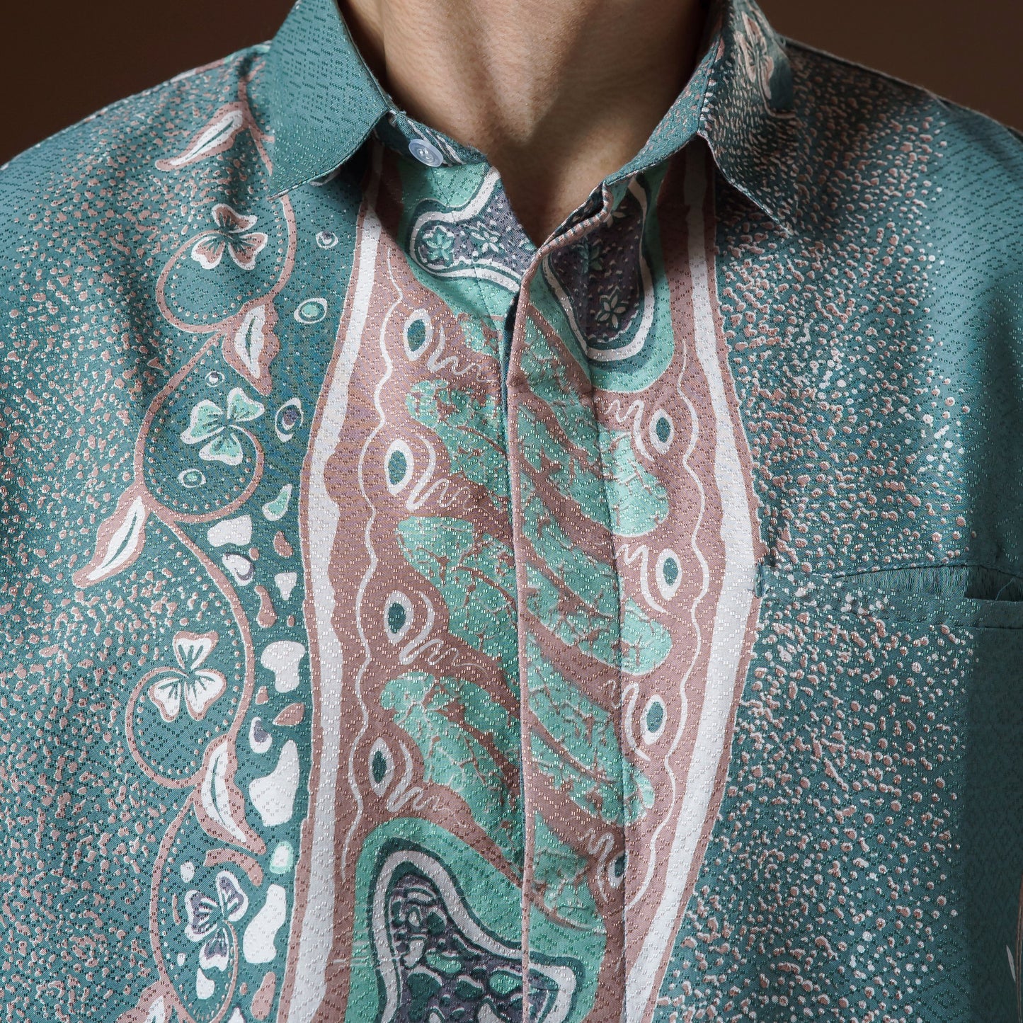 Bengaru - Mandalas Premium Men's Long Sleeve Batik Shirt