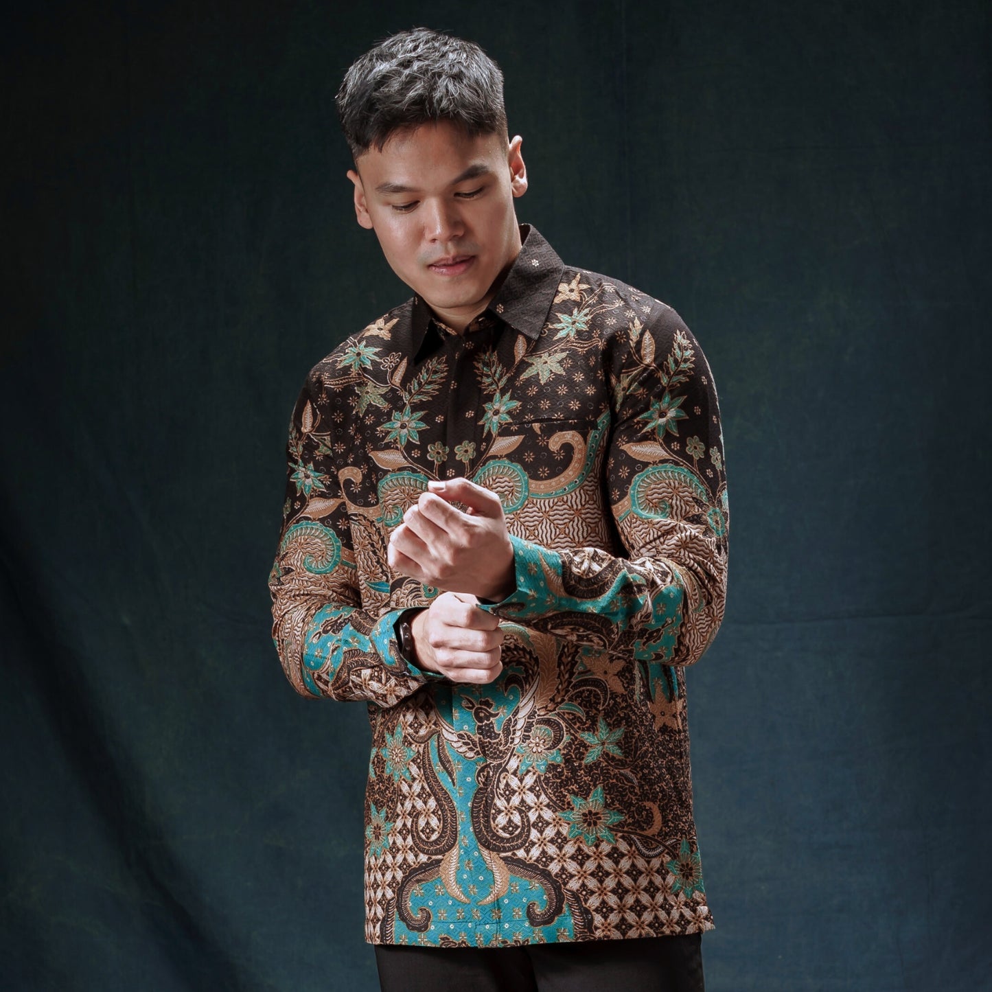 Meru - Mandalas Kemeja Batik Pria Premium Lengan Panjang