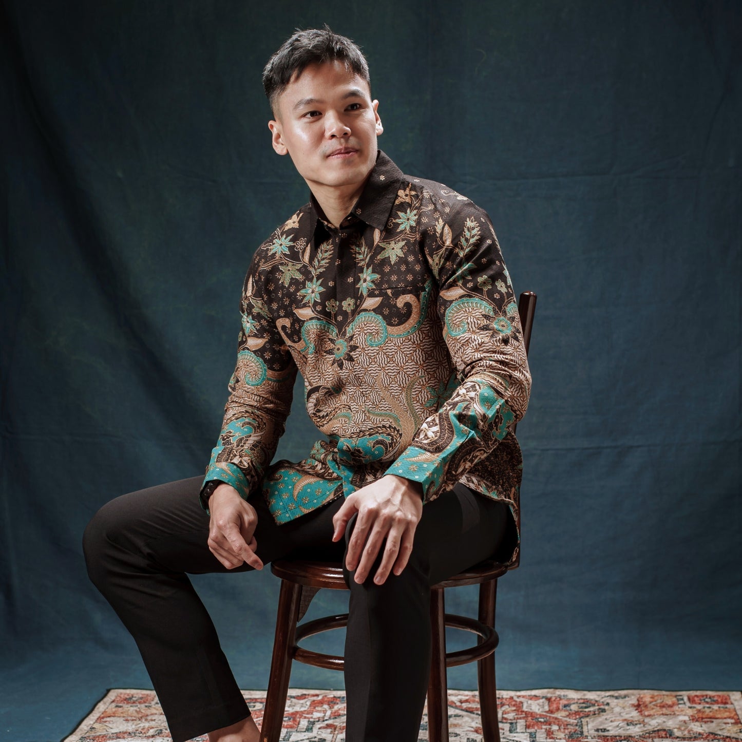 Meru - Mandalas Kemeja Batik Pria Premium Lengan Panjang