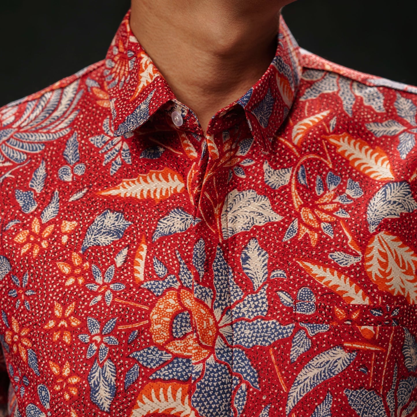 Rubinu - Mandalas Premium Men's Long Sleeve Batik Shirt