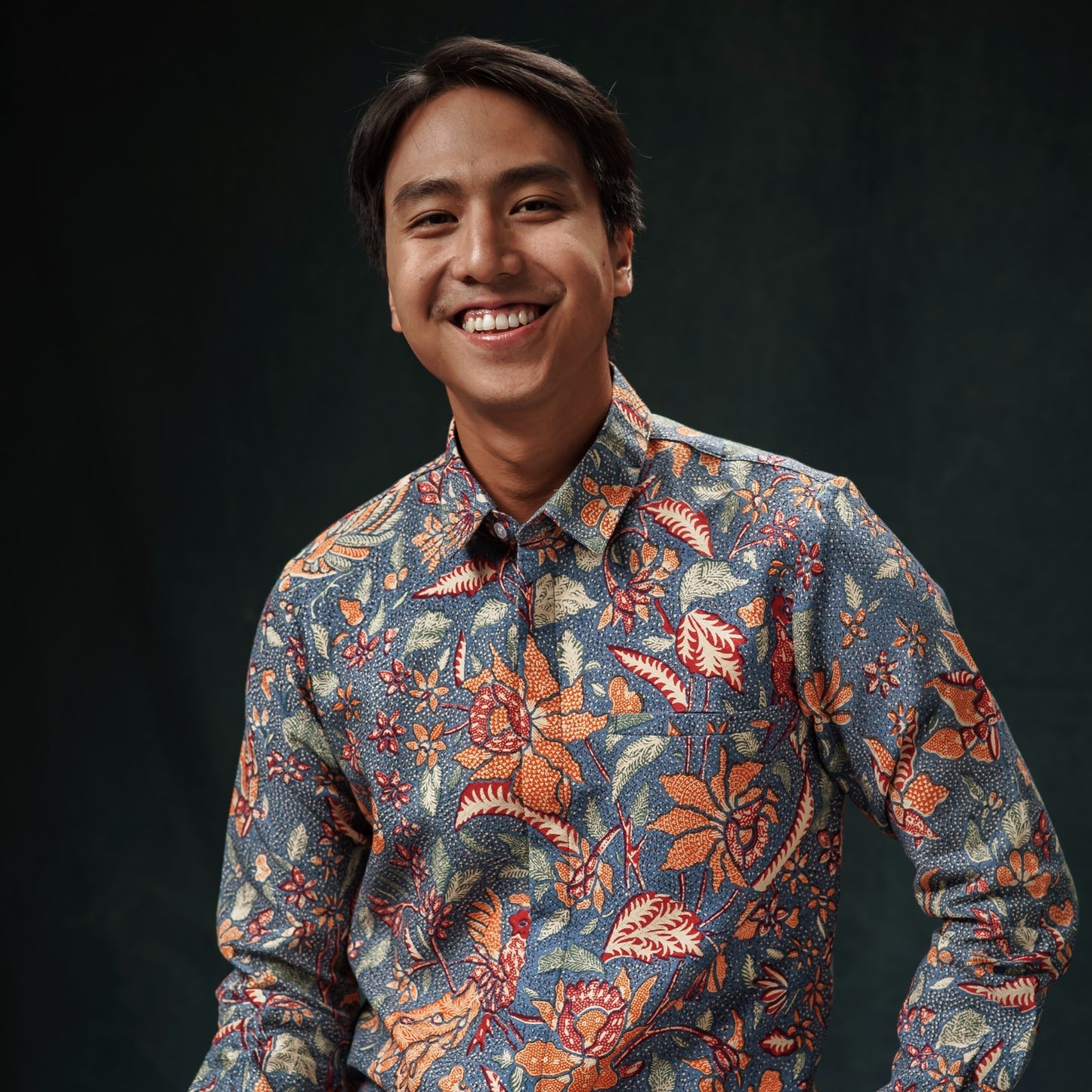 Taranu - Mandalas Premium Men's Long Sleeve Batik Shirt