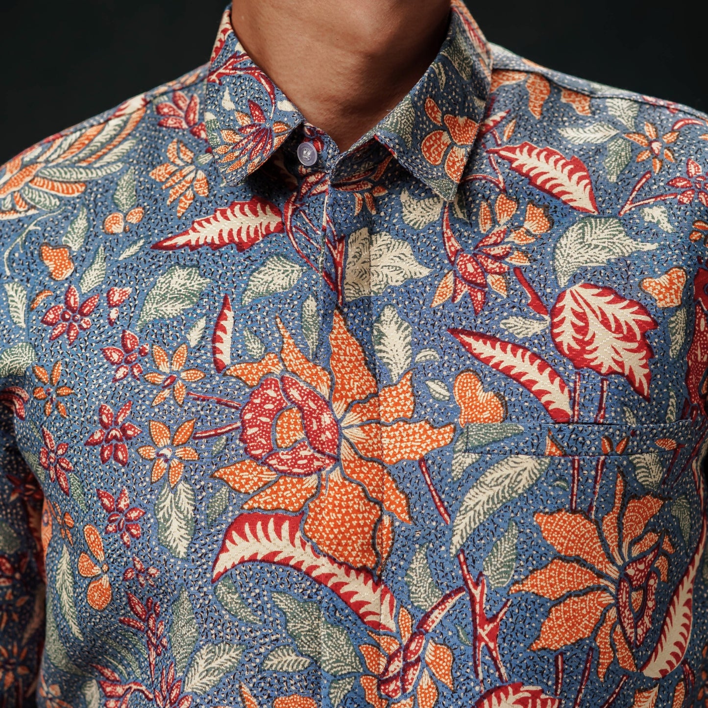 Taranu - Mandalas Premium Men's Long Sleeve Batik Shirt