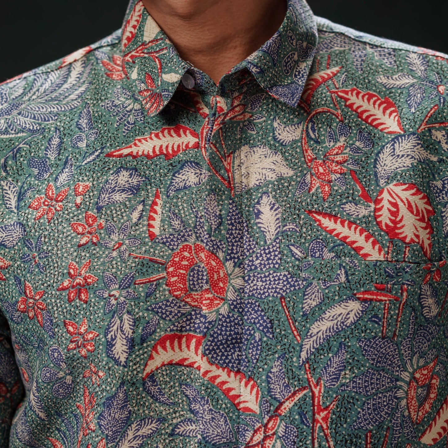 Buanu - Mandalas Premium Men's Long Sleeve Batik Shirt