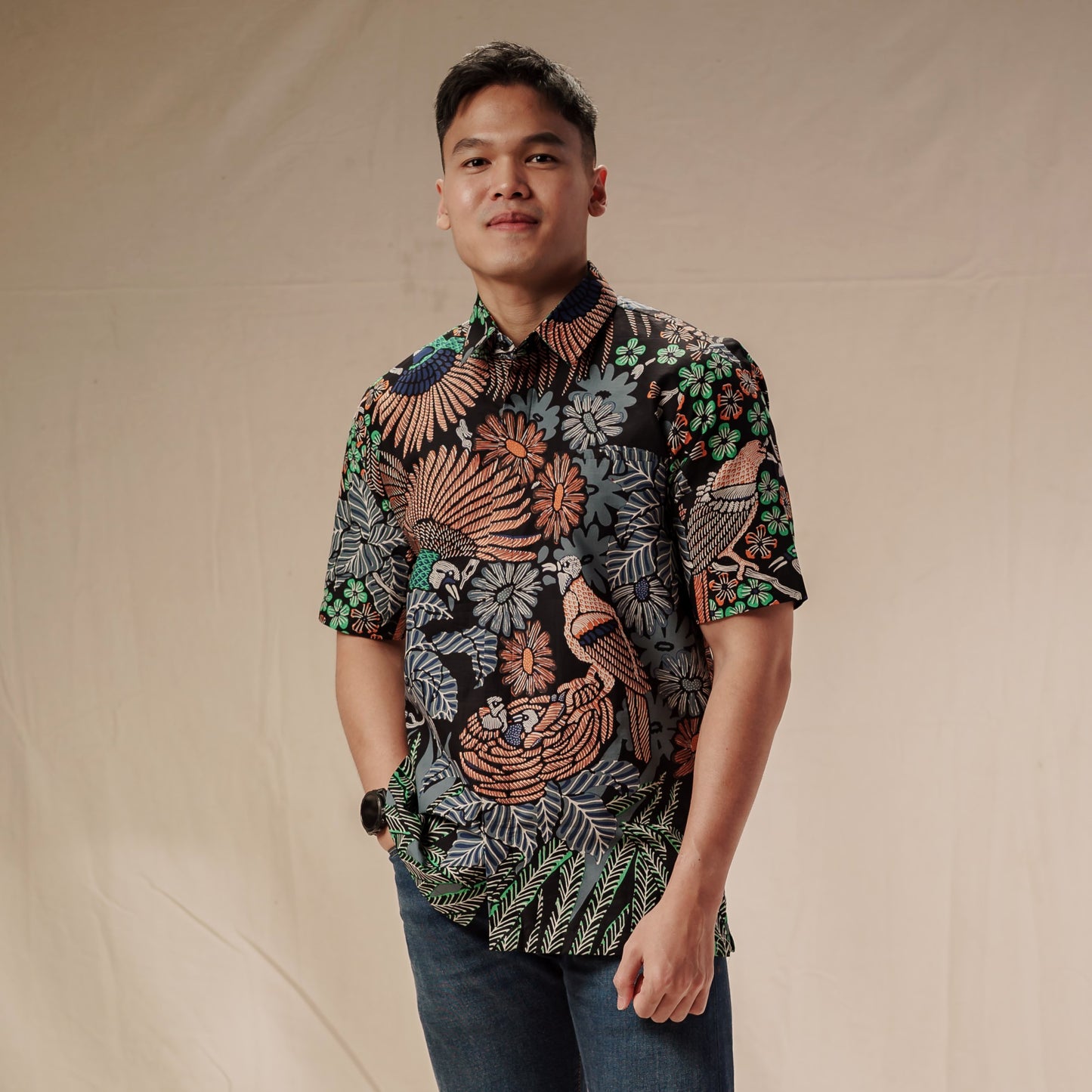 Rangga - Mandalas Kemeja Batik Pria Premium Lengan Pendek